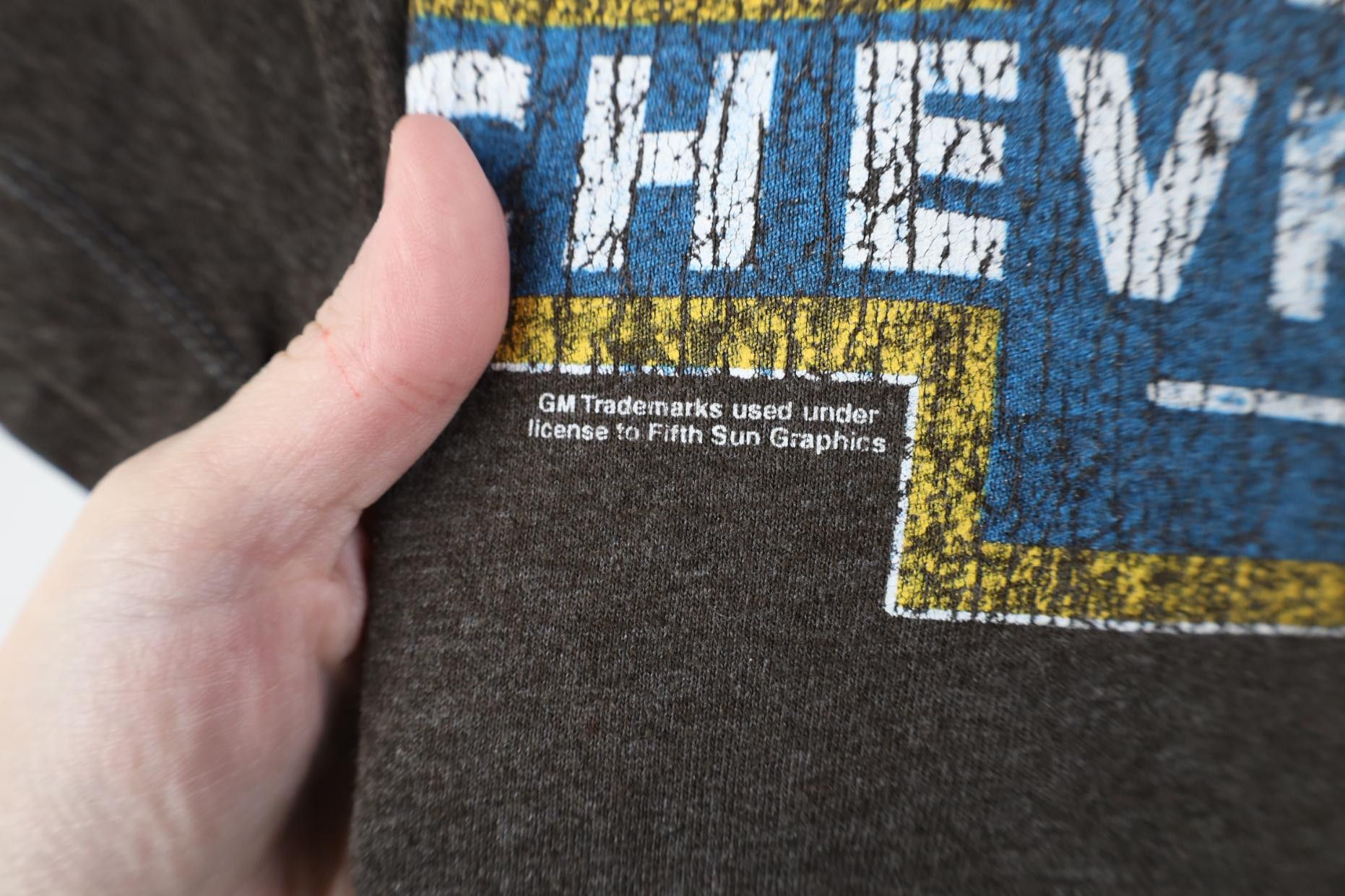 Vintage Vintage Spell Out GM Chevrolet Short Sleeve T-Shirt Brown Size US S / EU 44-46 / 1 - 5 Thumbnail