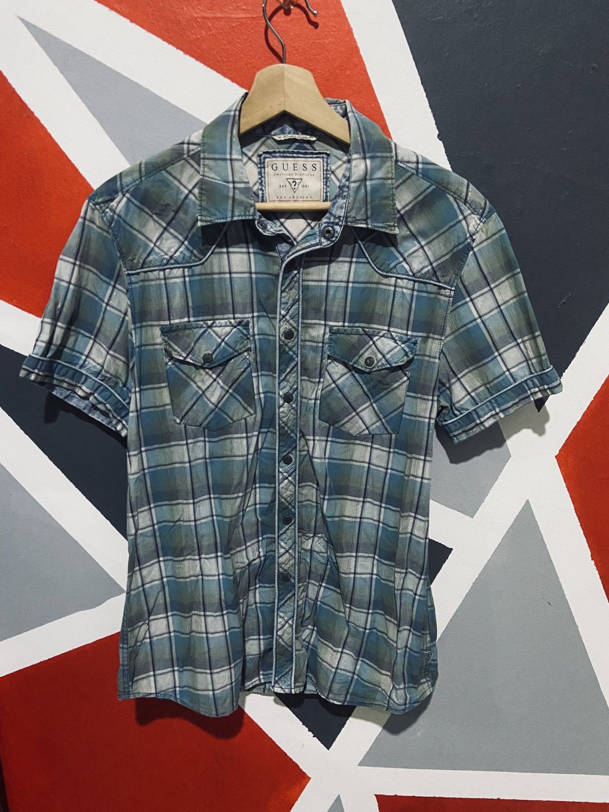 Guess Vintage Guess Jeans USA Button Up Shirt Size US S / EU 44-46 / 1 - 1 Thumbnail