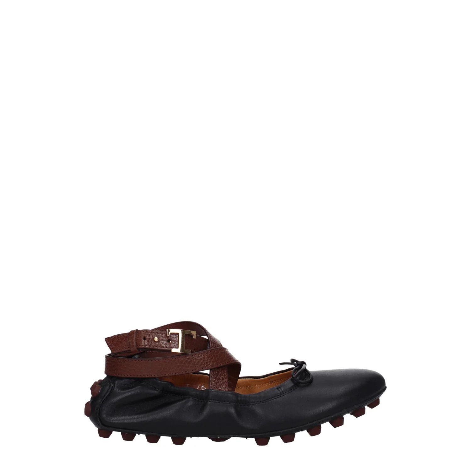 Tod's ob1o1e1224 Leather Ballet Flats in Black Size US 5.5 / IT 35.5 - 1 Thumbnail