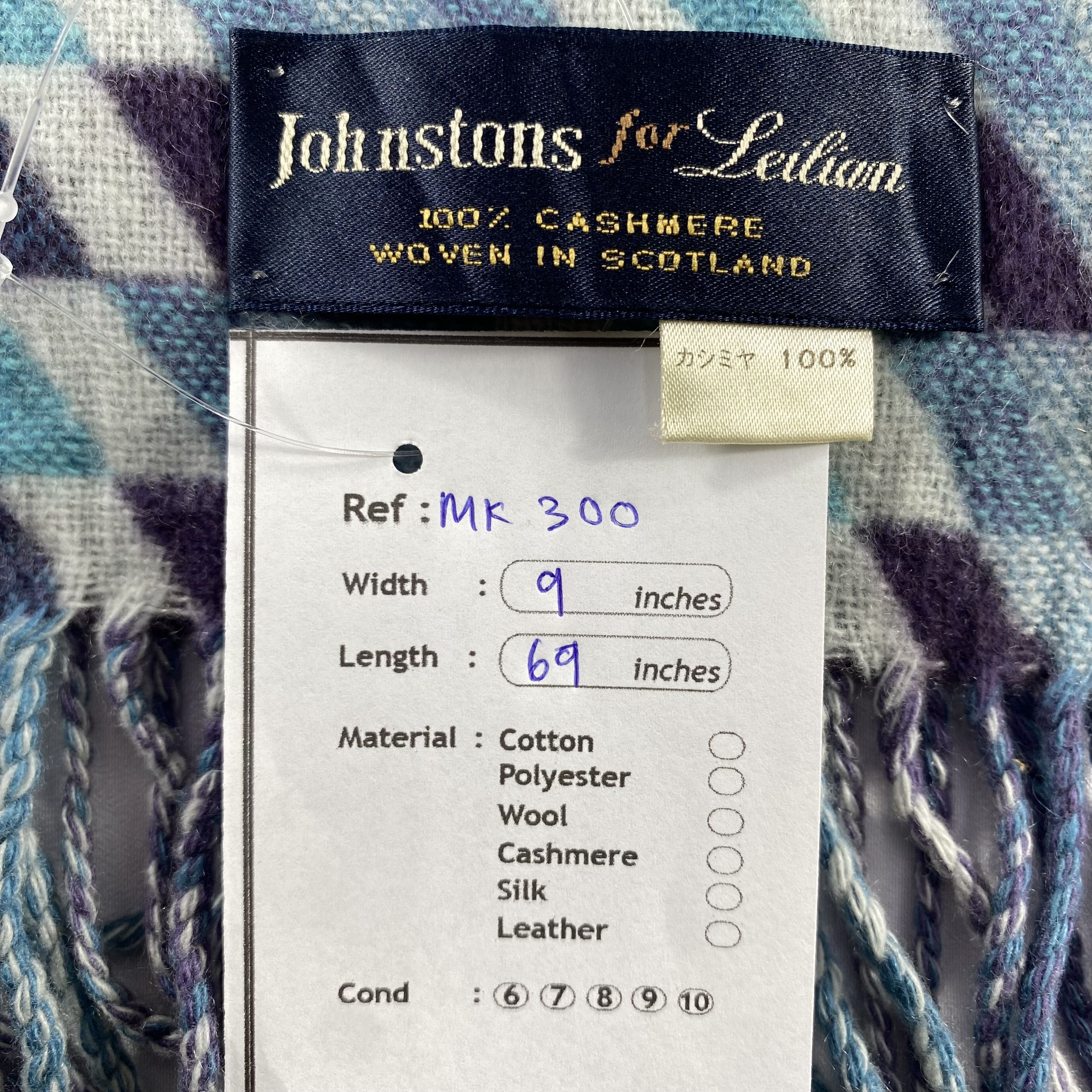 Johnstons Of Elgin Johnston Scarf Neck Wrap Cashmere Muffler Size ONE SIZE - 5 Thumbnail