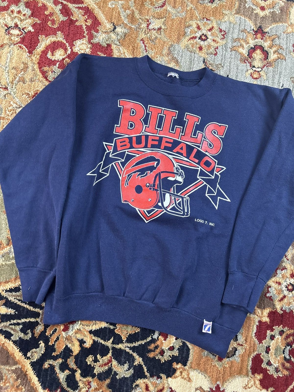NFL Vintage 80s Buffalo Bills crewneck sweatshirt Size US L / EU 52-54 / 3 - 2 Thumbnail