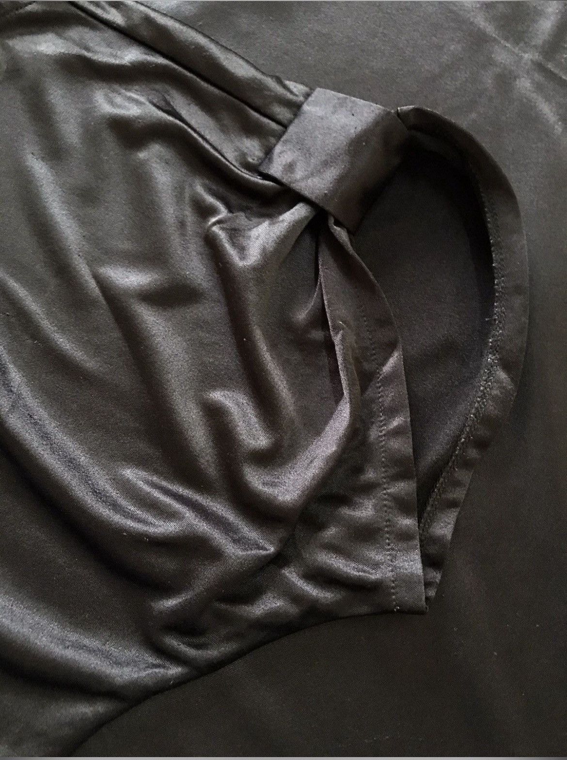 Yohji Yamamoto Lemi Feu Satin Silk Plain Blouse Size S / US 4 / IT 40 - 7 Thumbnail