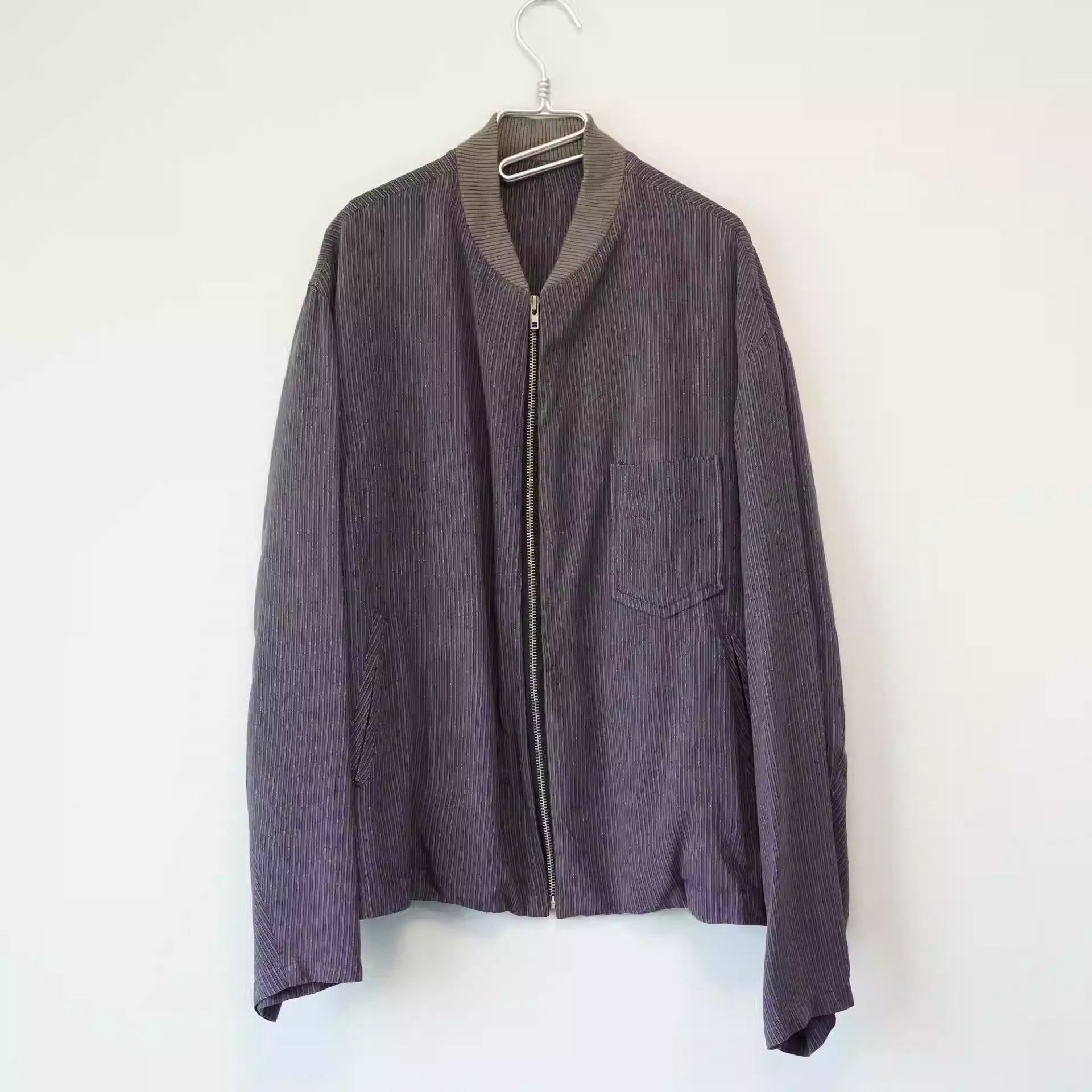 Yohji Yamamoto 96SS Striped Zipper Jacket