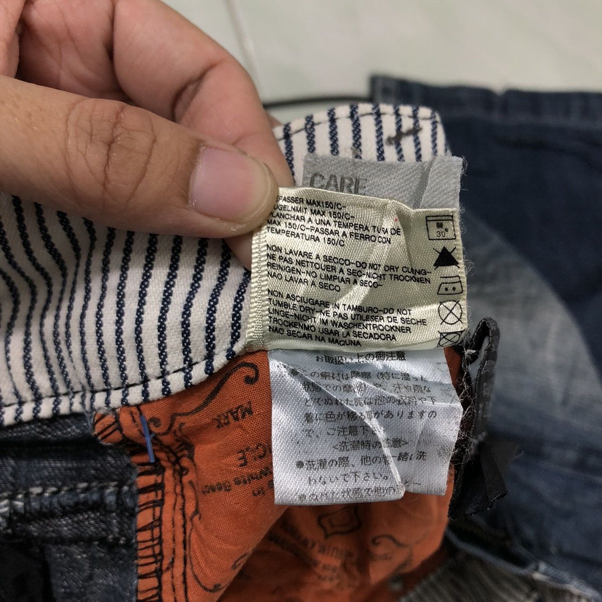 Japanese Brand 🔥Rare Bowcut Denim Distressed Jeans Riobera Designer Size US 30 / EU 46 - 20 Thumbnail