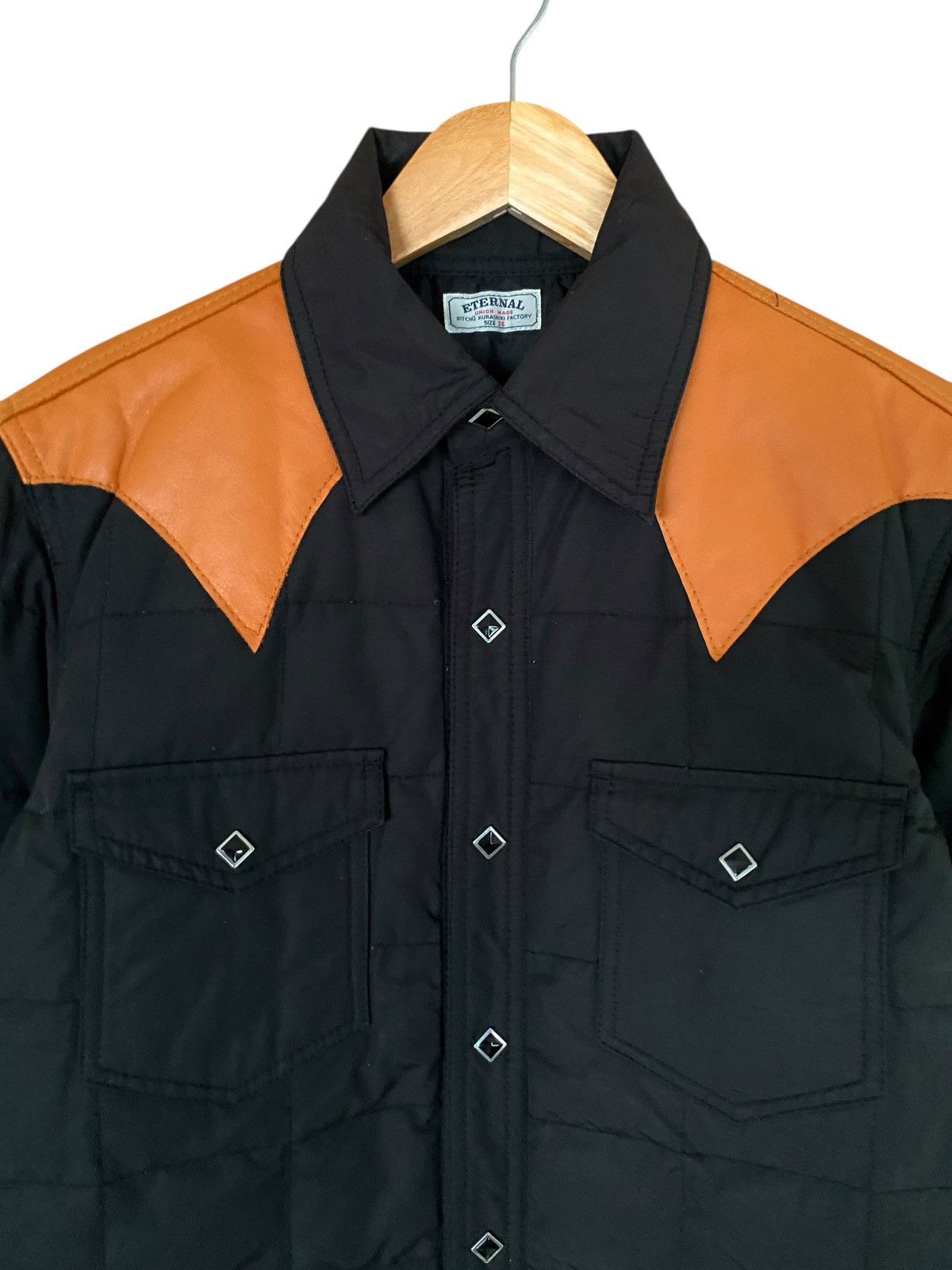 Eternal Very Rare Vintage Brand Eternal Leather Puffer Jacket 2000s Size US M / EU 48-50 / 2 - 4 Thumbnail