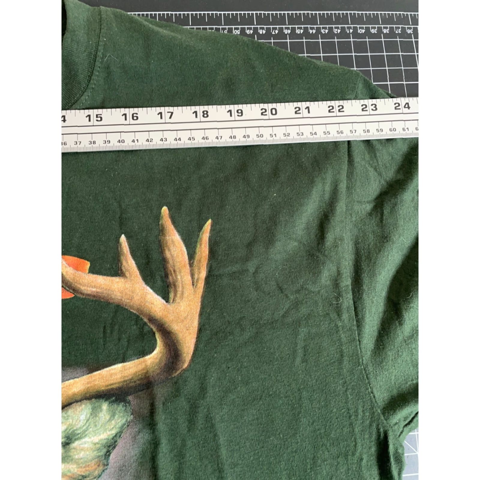 Vintage VINTAGE Keya Men’s Long Sleeve T-Shirt XL Dark Green Whitetail Deer Nature Outdoor Animal Graphic 90s Size US XL / EU 56 / 4 - 7 Thumbnail