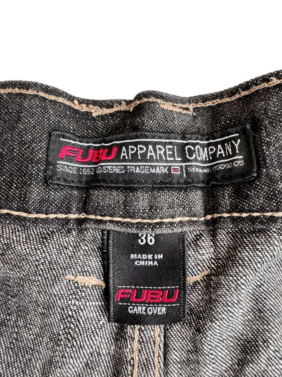 Fubu 🔥Vintage Japanese Brand Fubu Baggy Style Jeans Size US 34 / EU 50 - 9 Thumbnail