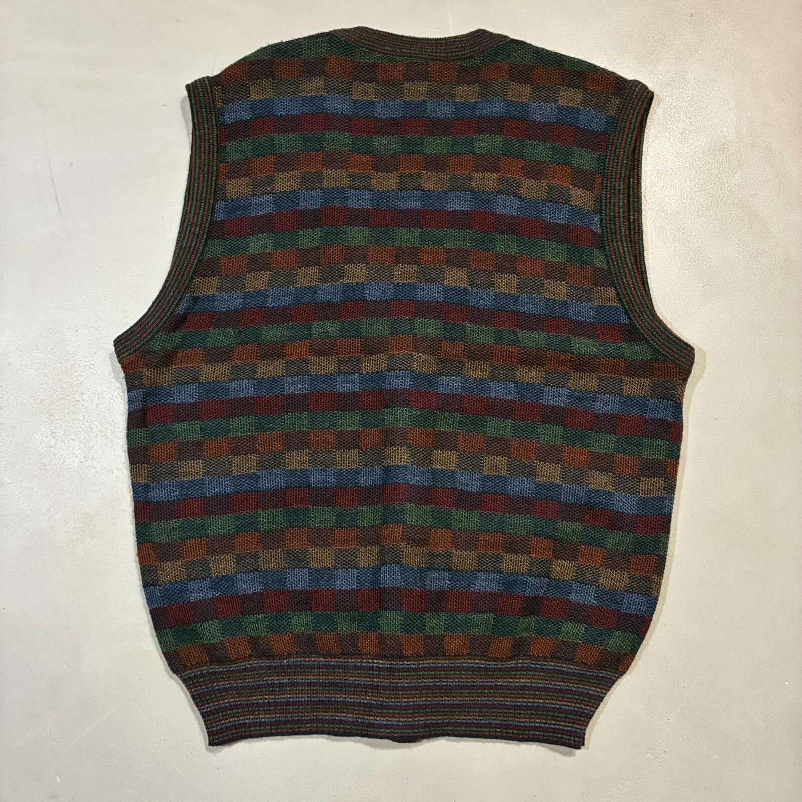 Other vintage 80s palazzo florence abstract mosaic knit Size US L / EU 52-54 / 3 - 4 Thumbnail