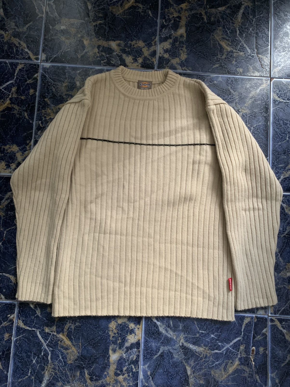 image of Dickies Sk8 Men’S Sweater in Beige, Men's (Size Medium)