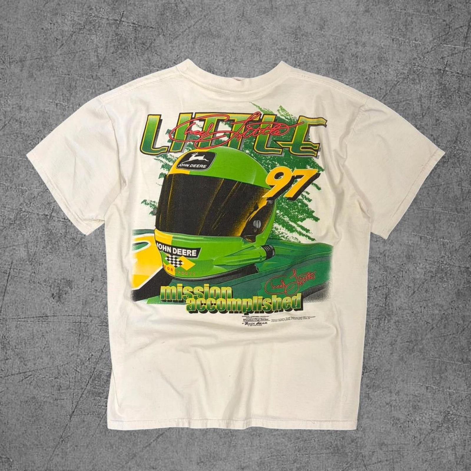 NASCAR 1998 Chad Little Nascar John Deer Tee Size US L / EU 52-54 / 3 - 4 Thumbnail