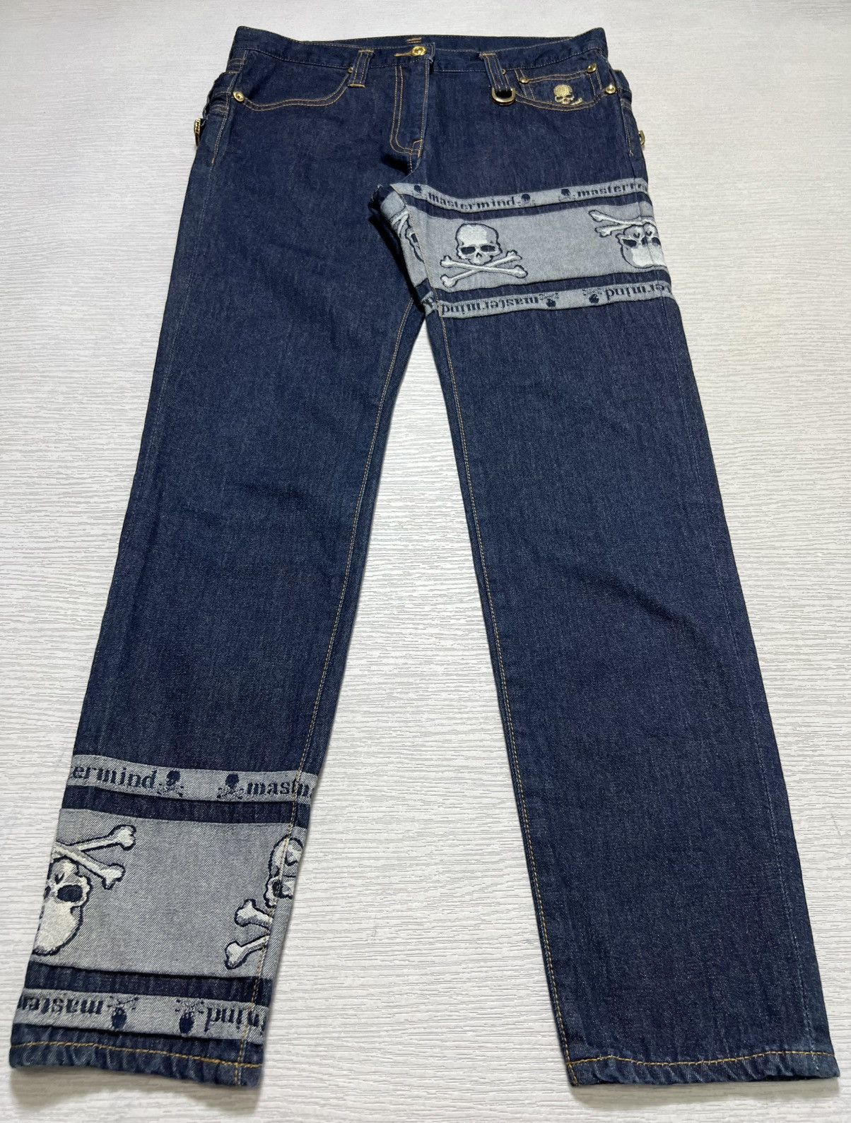 Mastermind Japan Mastermind Japan - “Dreaming" Slim Double Waisted Jeans Size US 30 / EU 46 - 6 Thumbnail