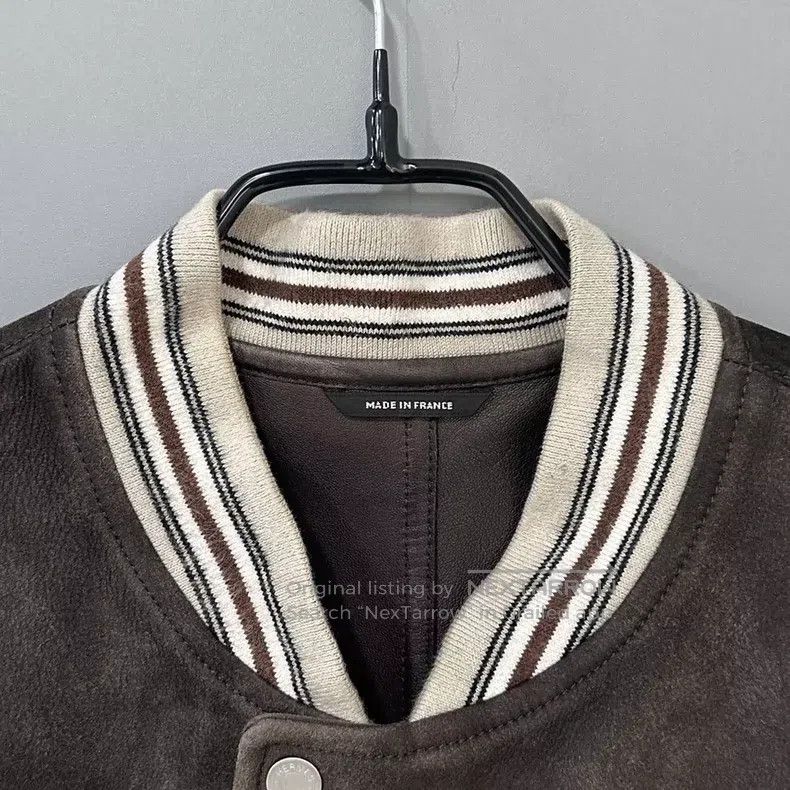 Hermes Hermes Brown Genuine Leather Zip-Up Jacket Size US L / EU 52-54 / 3 - 4 Thumbnail