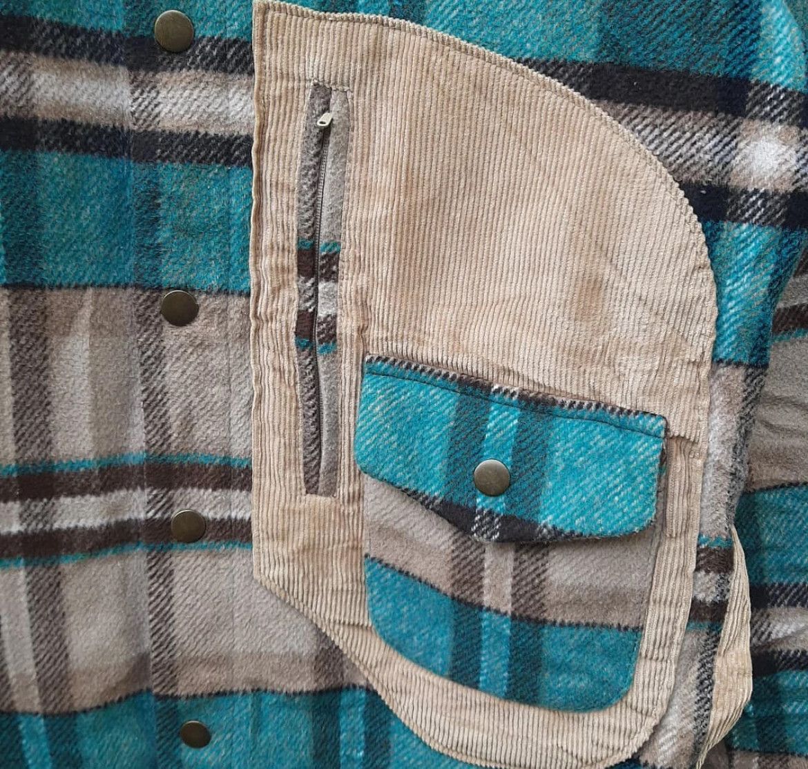 Japanese Brand 2000s Archival Movement Plaid Snap Button Wool Jacket y2k Size US M / EU 48-50 / 2 - 3 Thumbnail