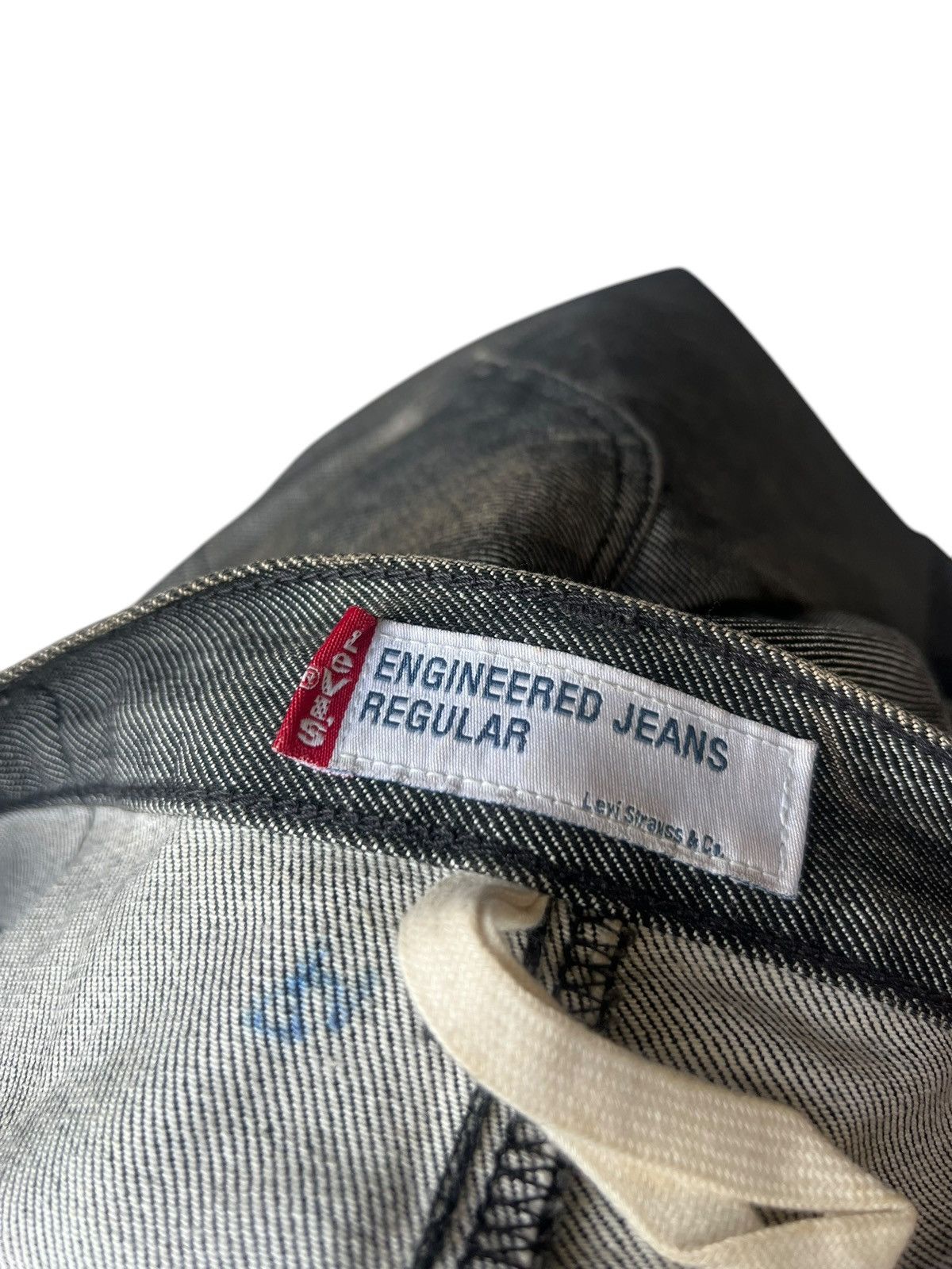 Levi's Dirty Mud Stains Denim Vintage 2000 Levi’s Engineered Jeans Size US 31 - 22 Thumbnail