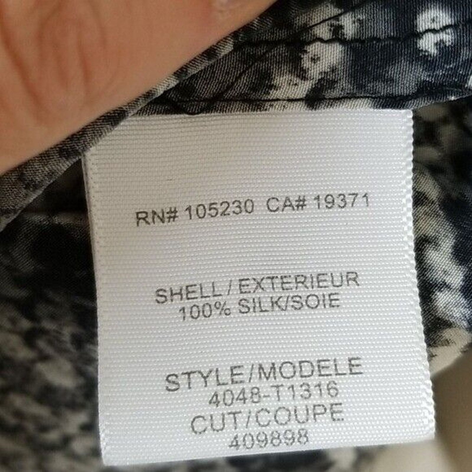 Joie Joie Silk Blouse Women XS Gray Snakeskin Print SS Round Size XS / US 0-2 / IT 36-38 - 7 Thumbnail