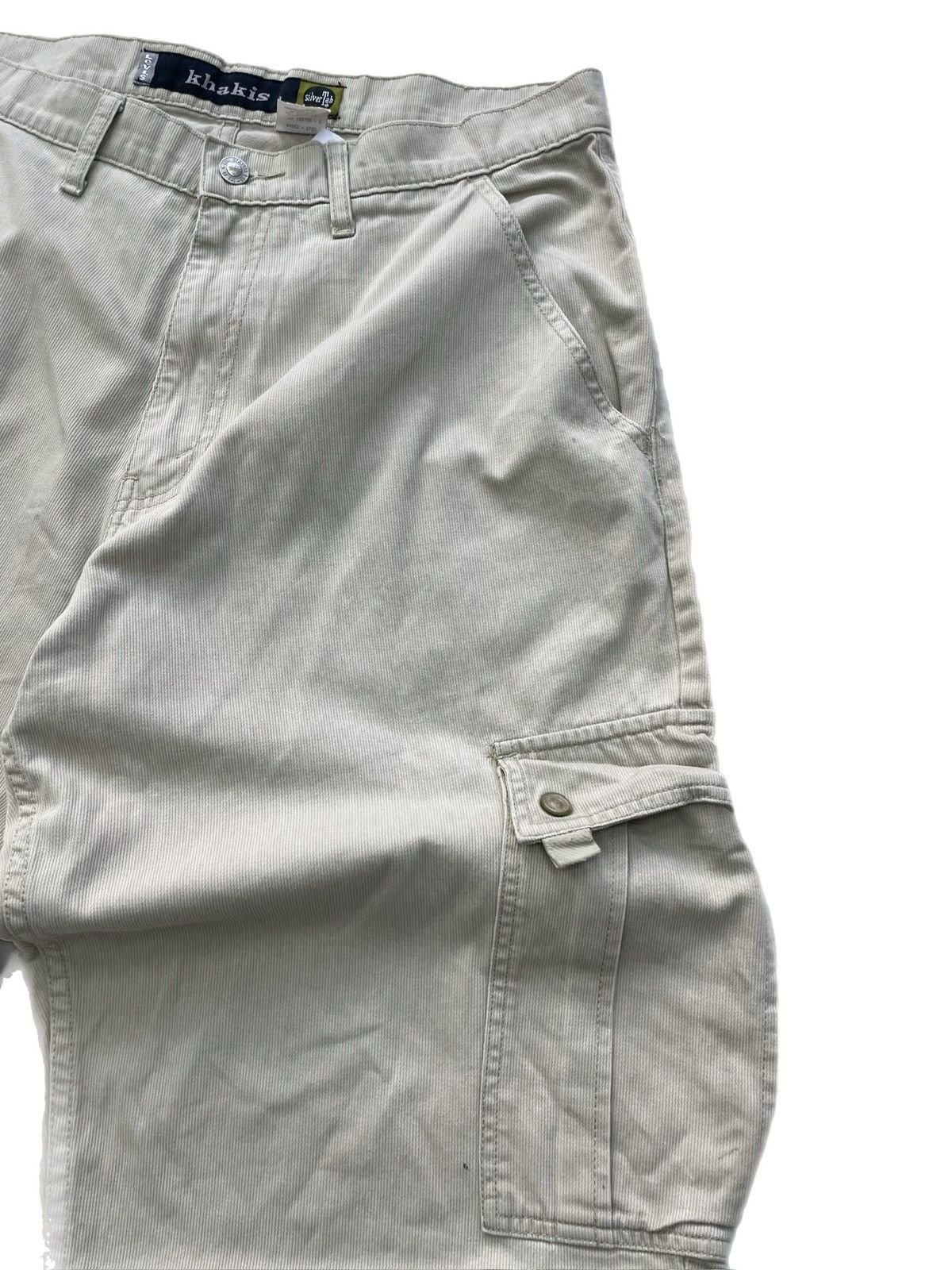 Levi's Levis cargo wide shorts cargo silver tab baggy khakis y2k Size US 33 - 3 Thumbnail