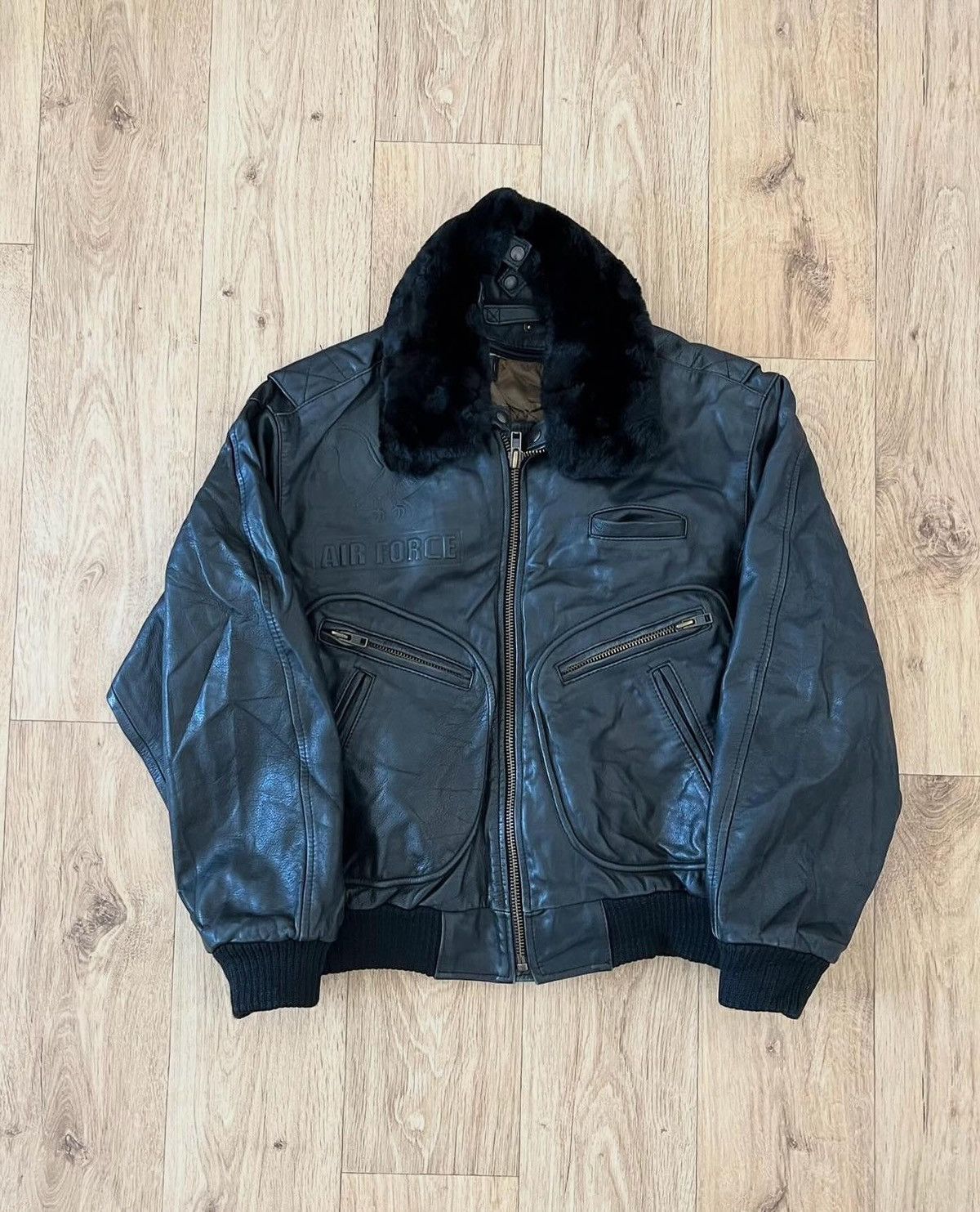 Vintage Air force vintage leather jacket 70s Size US M / EU 48-50 / 2 - 1 Thumbnail