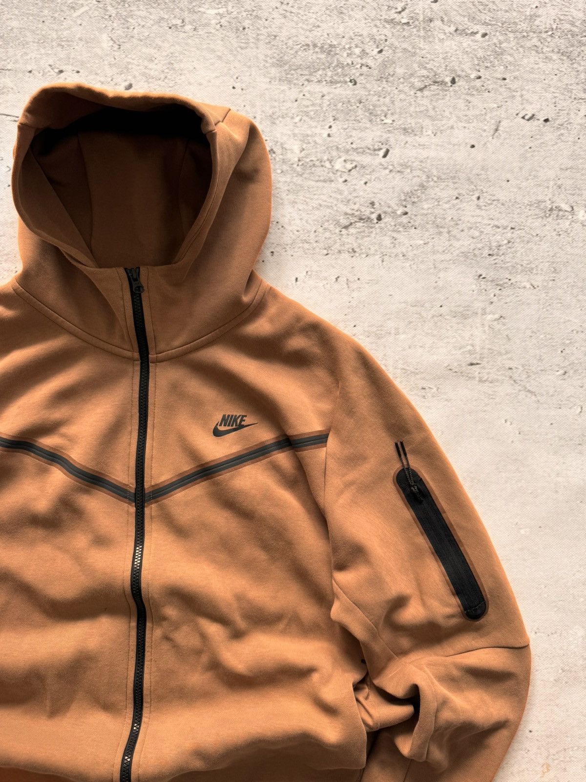 Nike × Vintage NIKE TECH FLEECE VINTAGE BASIC LOGO OVERSIZE BOXY ZIP HOODIE Size US XL / EU 56 / 4 - 3 Thumbnail