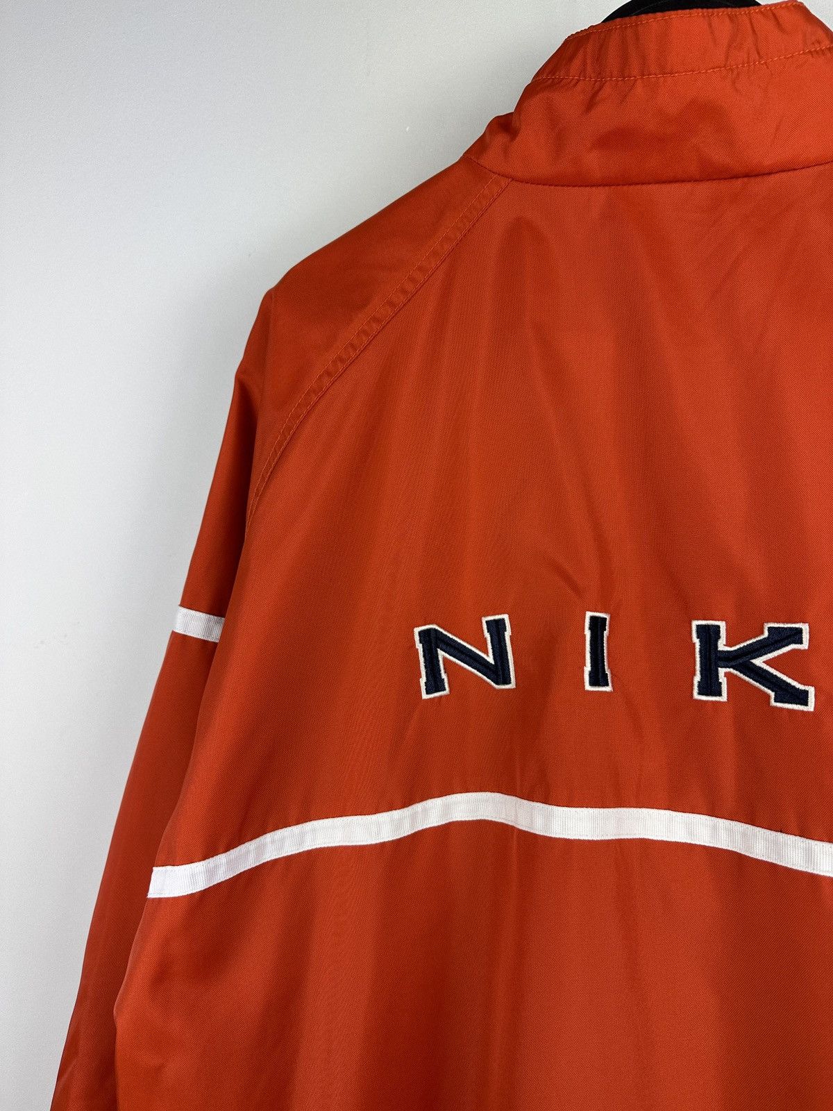 Nike × Vintage 🍊Vintage 90’s Nike Nylon Big Logo Baggy Anorak Jacket Y2K Size US S / EU 44-46 / 1 - 2 Thumbnail