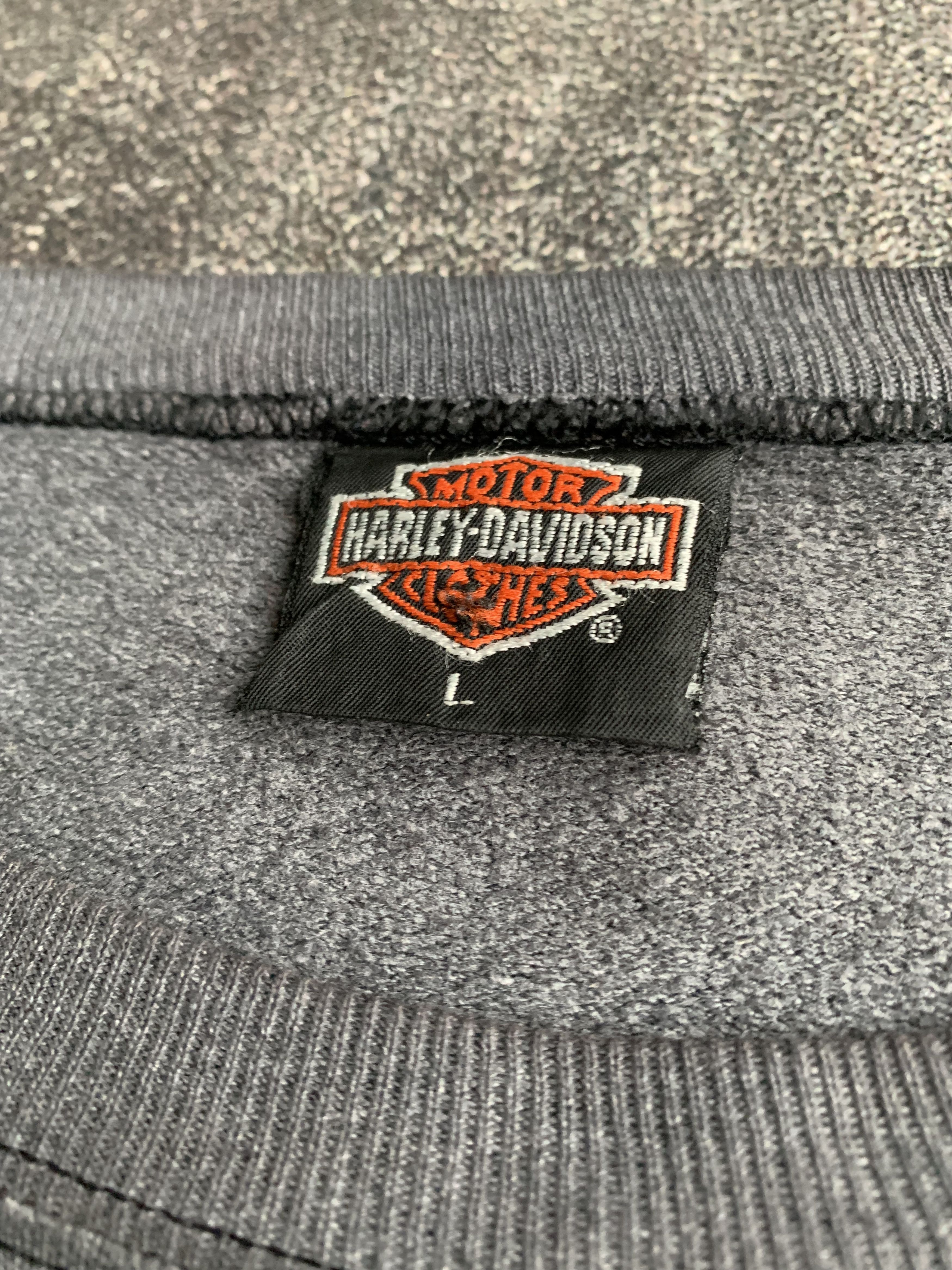 Harley Davidson 💎 Vintage Faded 3D Emblem 1992 Harley Davidson Sweatshirts Size US L / EU 52-54 / 3 - 5 Thumbnail