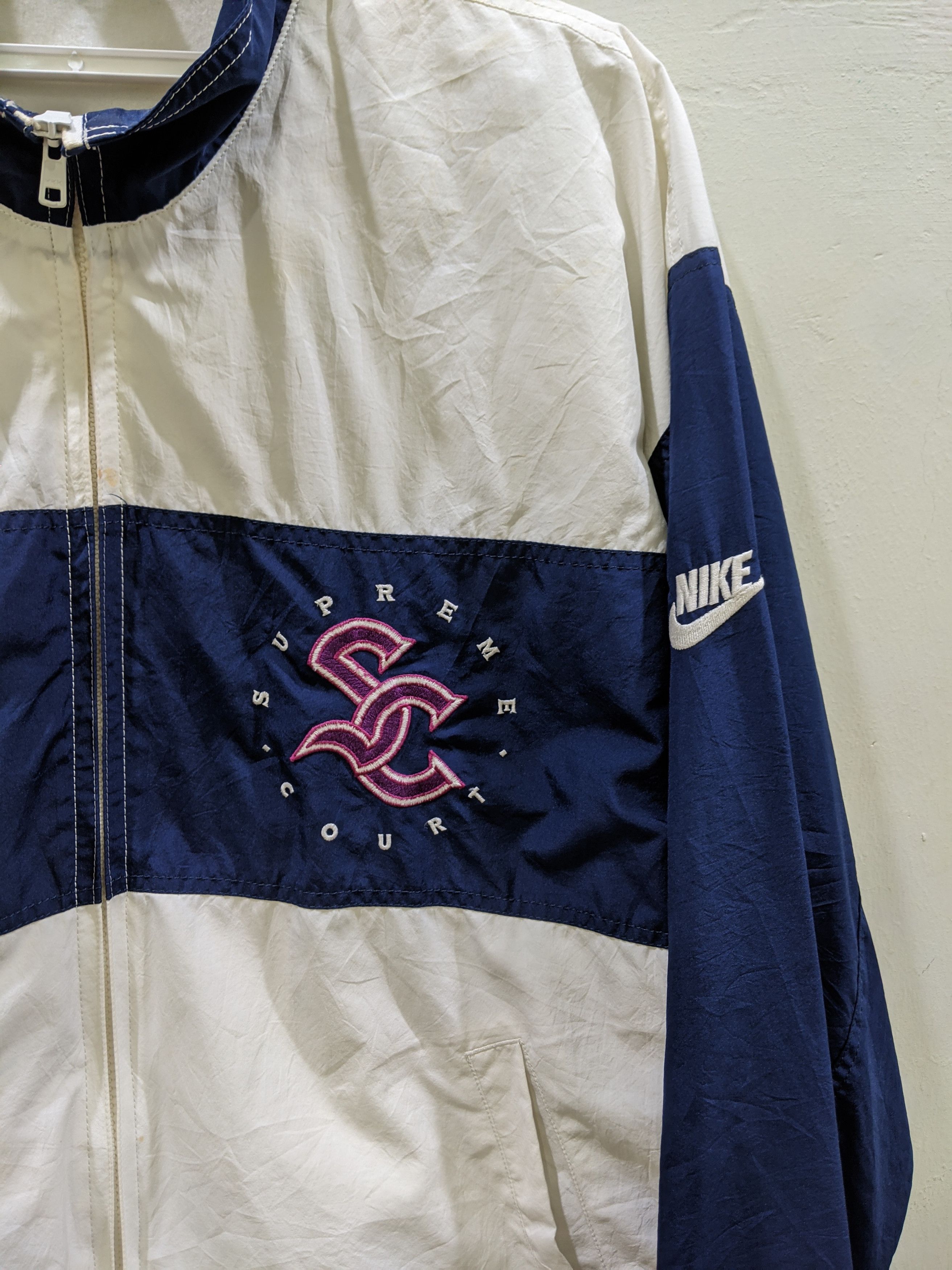 Nike × Vintage Vintage Nike Court Supreme Nylon Light Jacket size XXL Size US XXL / EU 58 / 5 - 11 Thumbnail