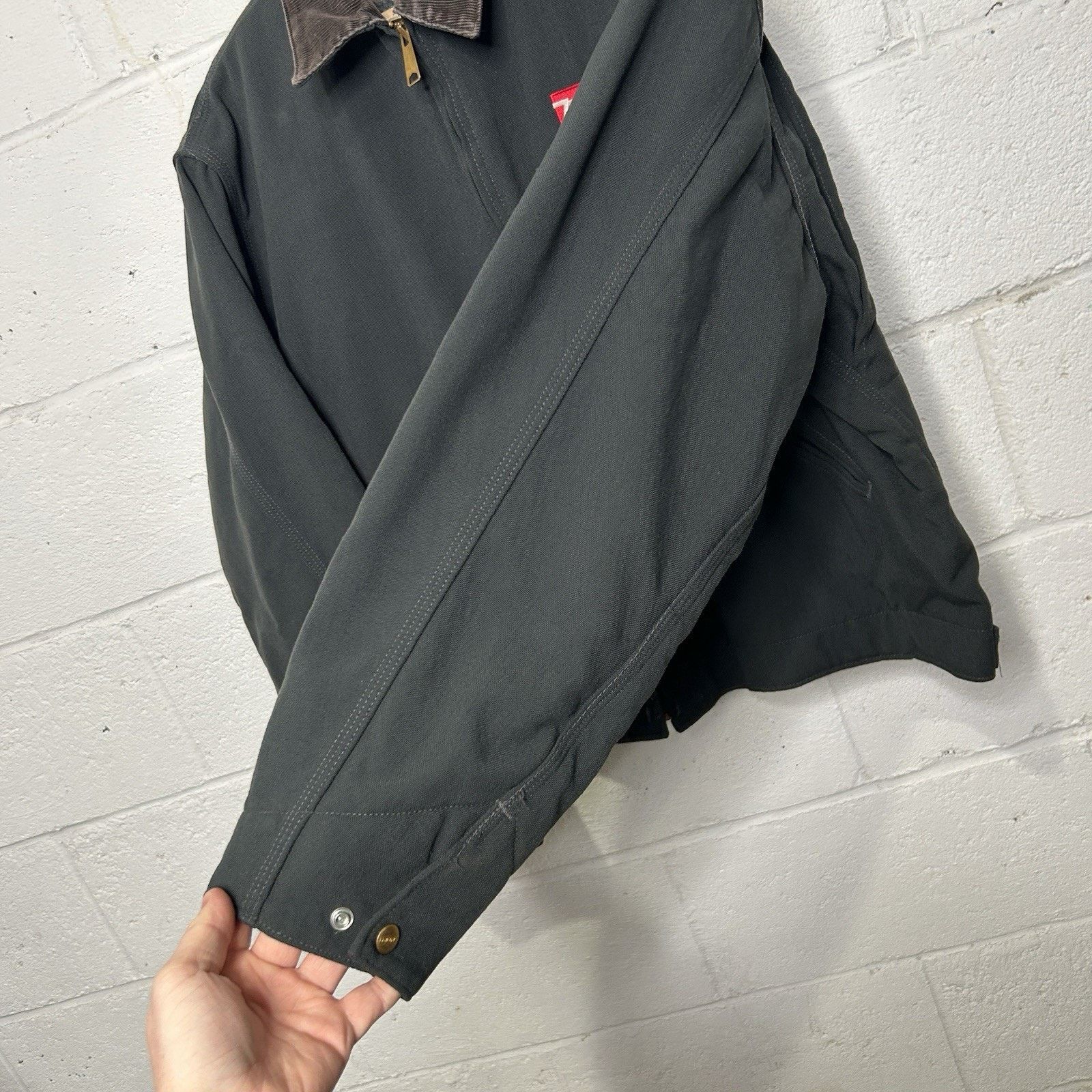 Carhartt Vintage Carhartt Blanket-Lined Detroit Jacket “Charcoal” Size US XL / EU 56 / 4 - 11 Thumbnail