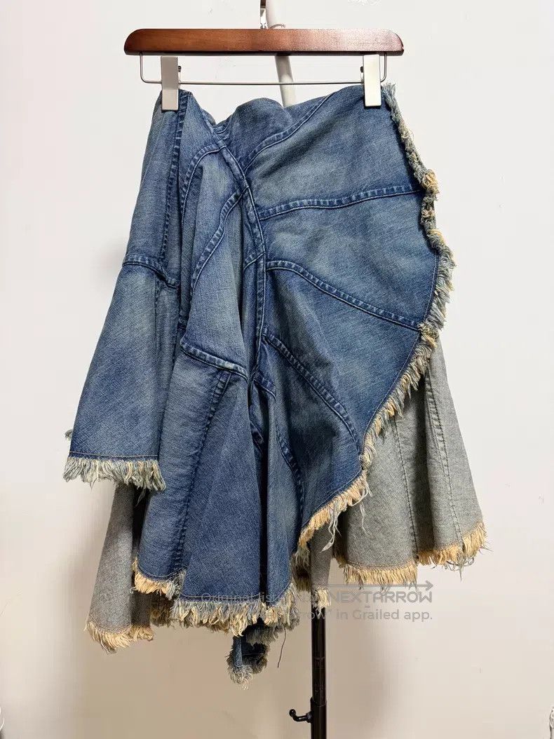 Junya Watanabe Junya Watanabe size S Denim skirt Size 23" - 4 Thumbnail