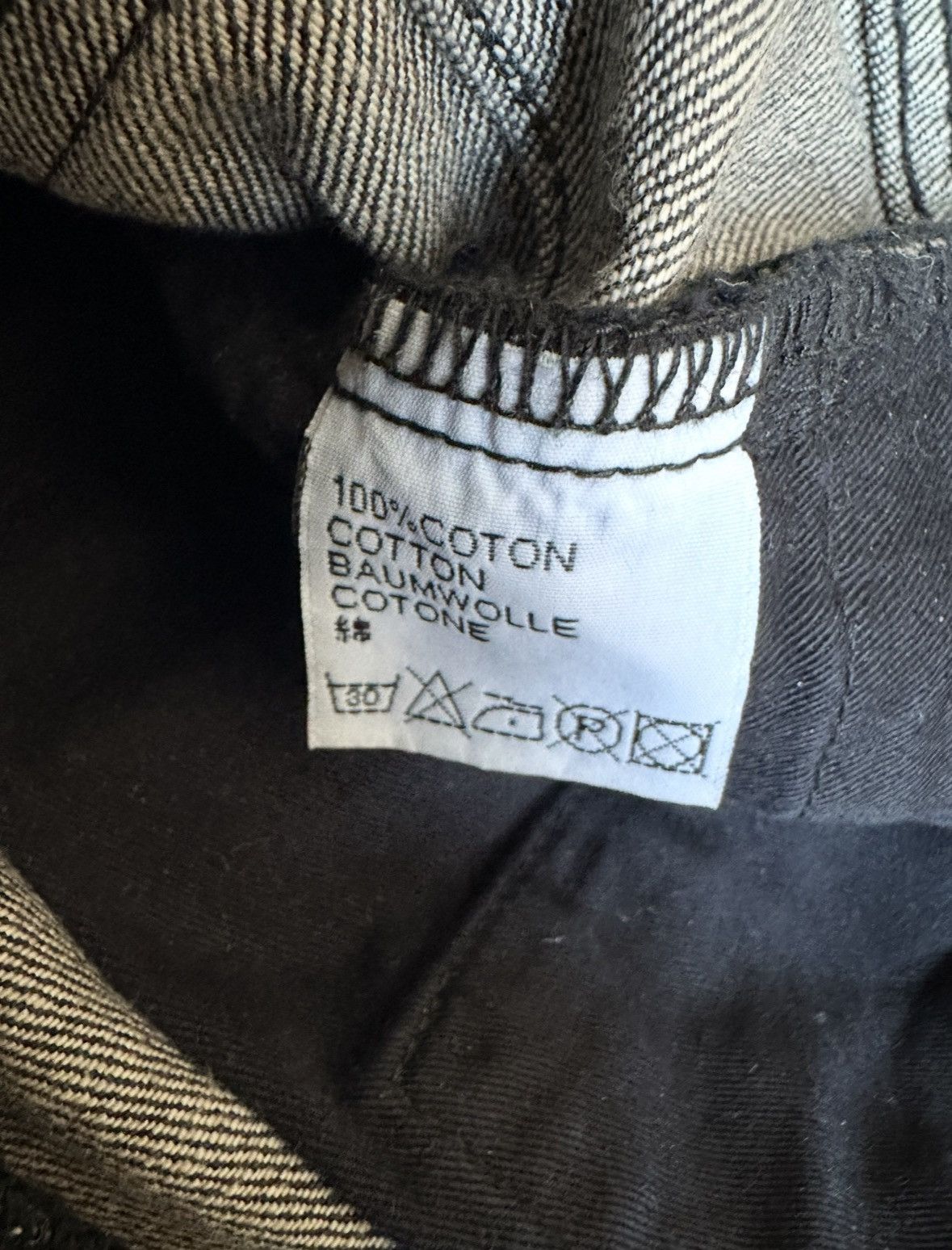 Dior × Hedi Slimane Dior Homme AW07 "navigate" luster waxed denim Size US 32 / EU 48 - 11 Thumbnail