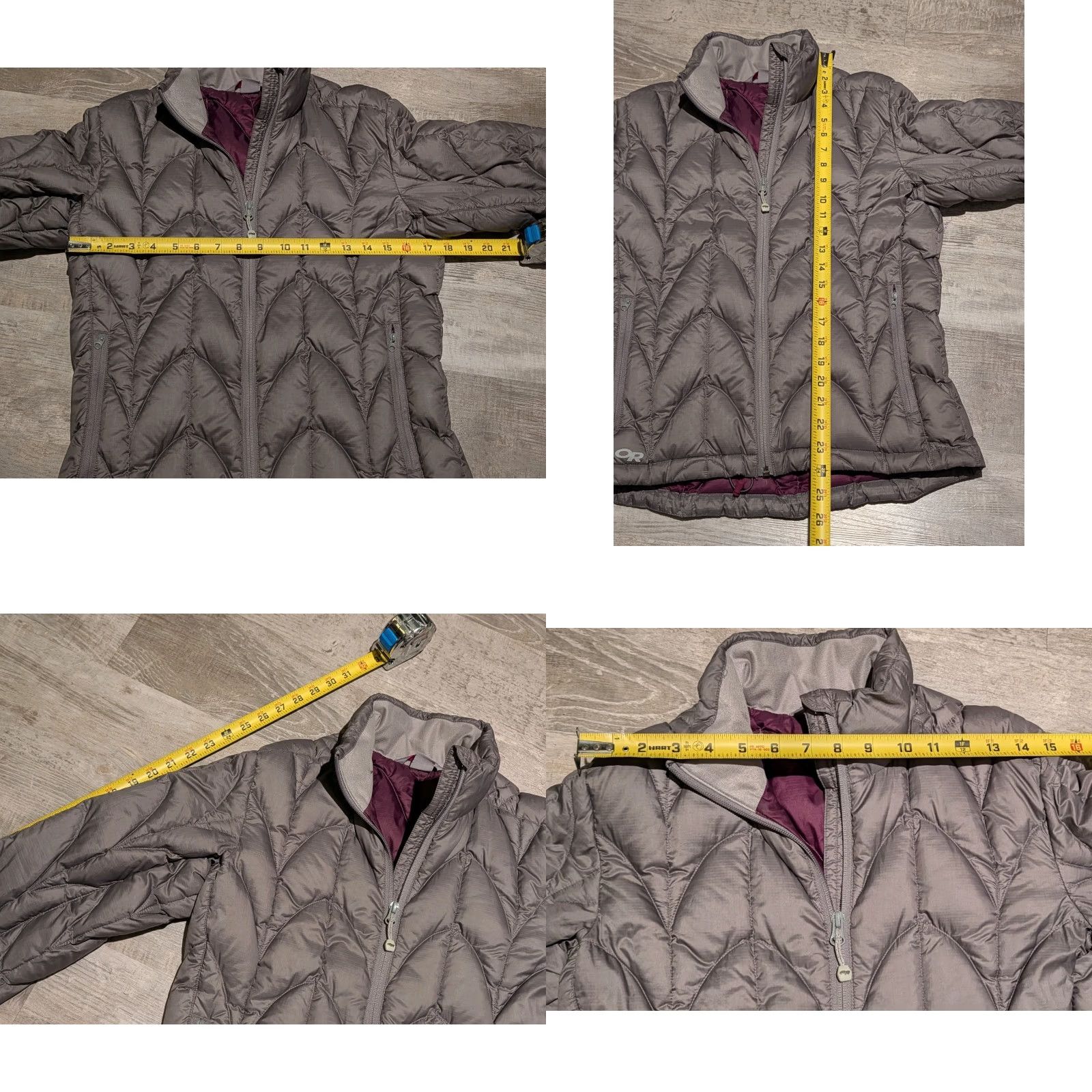 Outdoor Research Outdoor Research Puffer Jacket Womens Small Grayish Brown Full Zip Hoodie? Wait. Size S / US 4 / IT 40 - 8 Thumbnail