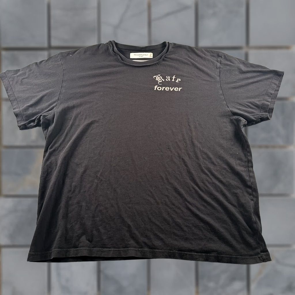 Vintage MR.COMPLETELY x Kate ForeverShirt Mens L Black Front Graphic Cotton Tee Back Size US L / EU 52-54 / 3 - 1 Thumbnail