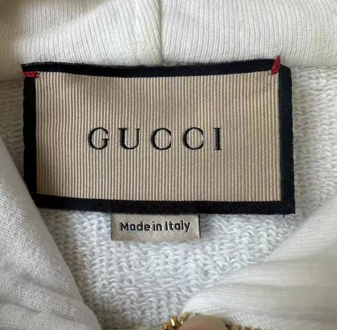 Gucci Gucci White Stripe Hooded Sweatshirt Size US XXL / EU 58 / 5 - 4 Thumbnail
