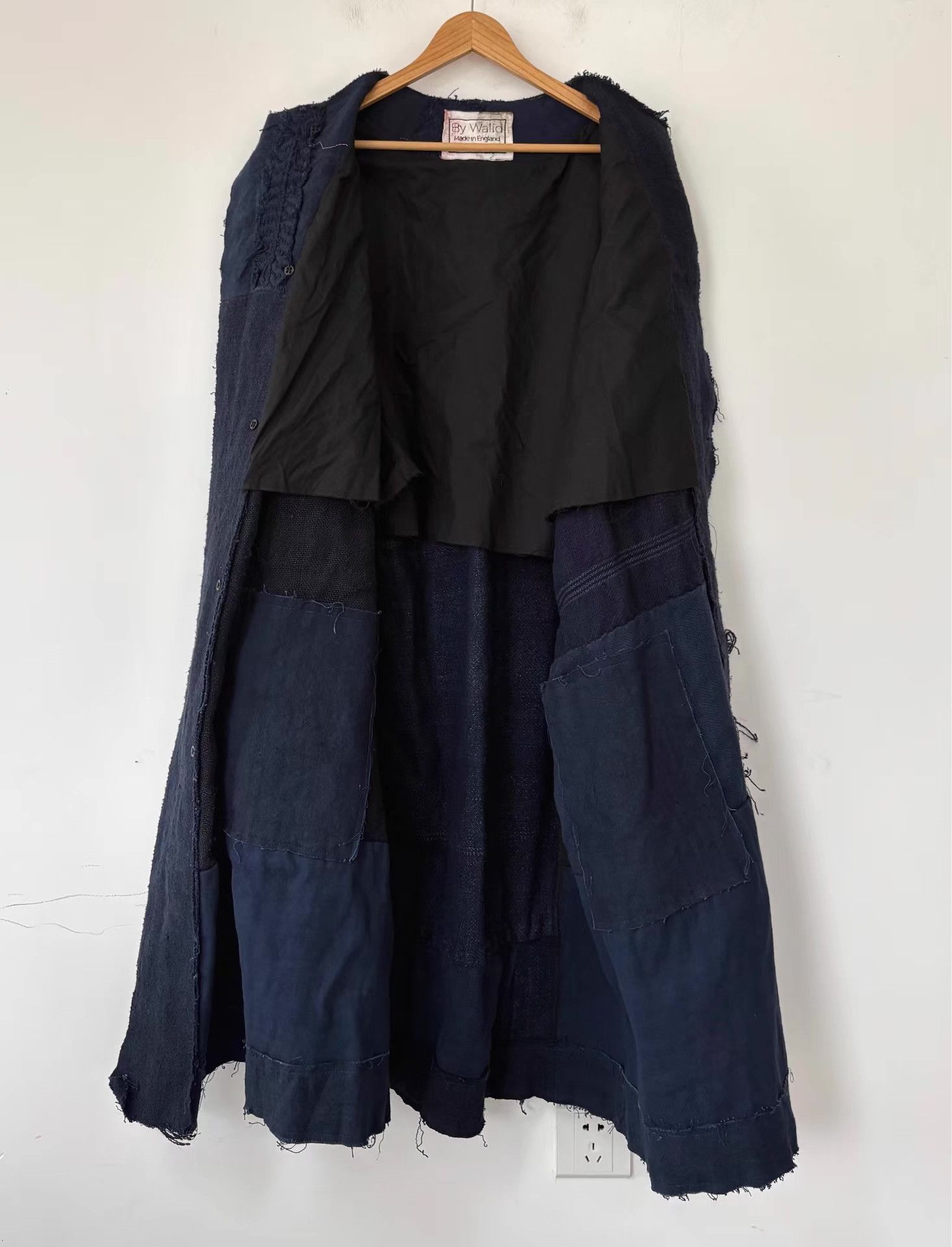 By Walid By Walid Men's Nomadic-Style Paneled Linen Long Coat Ｑ21 Size US L / EU 52-54 / 3 - 7 Thumbnail