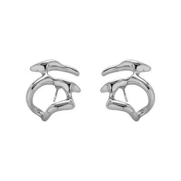 Jewelry Irregular Liquid Women Earrings Size ONE SIZE - 6 Thumbnail
