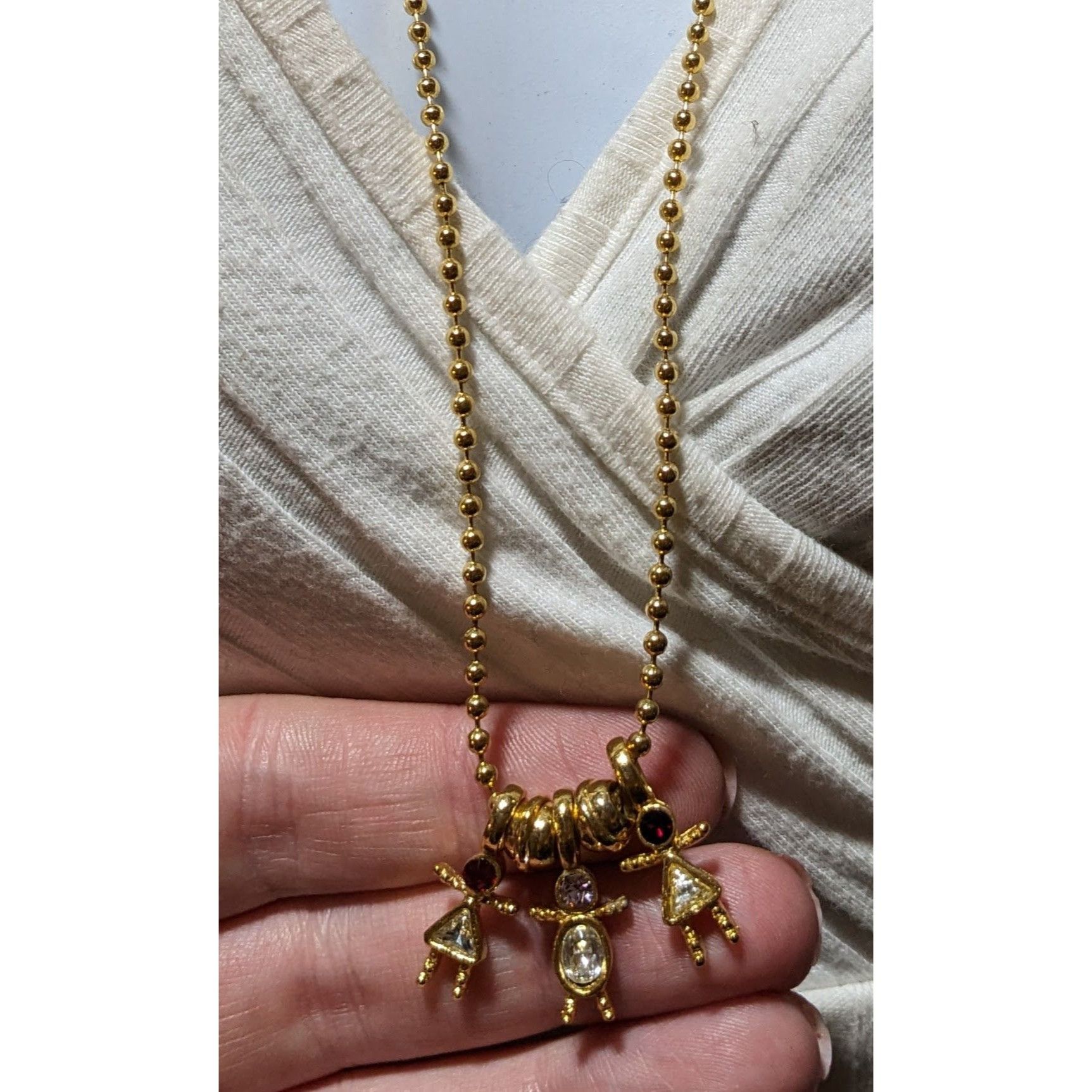 Other Gold Birthstone Kid Figural Charm Necklace Size ONE SIZE - 7 Thumbnail