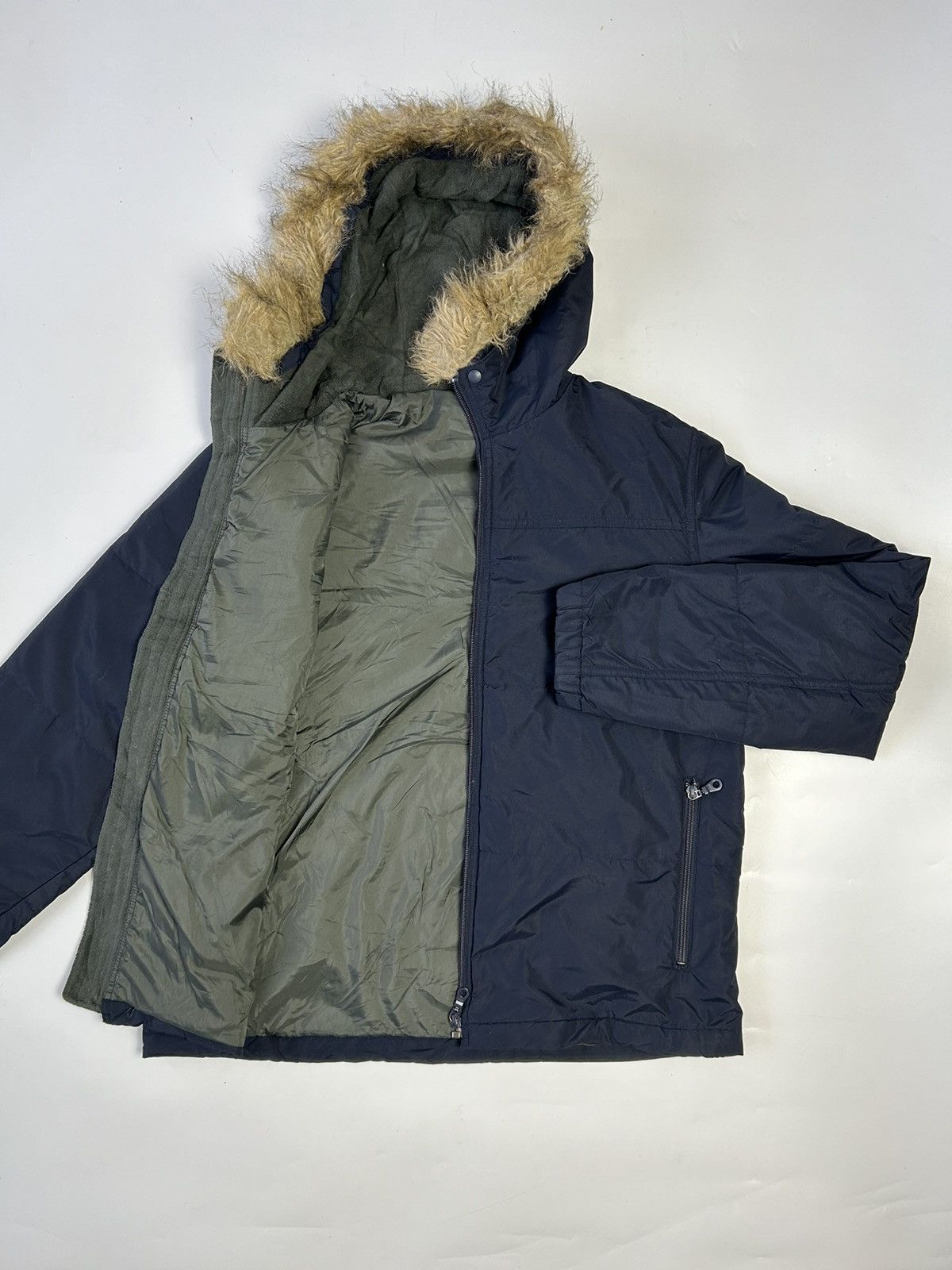 Japanese Brand × Uniqlo UNIQLO FAUX FUR HOODIE LIGHT JACKET Size US M / EU 48-50 / 2 - 2 Thumbnail