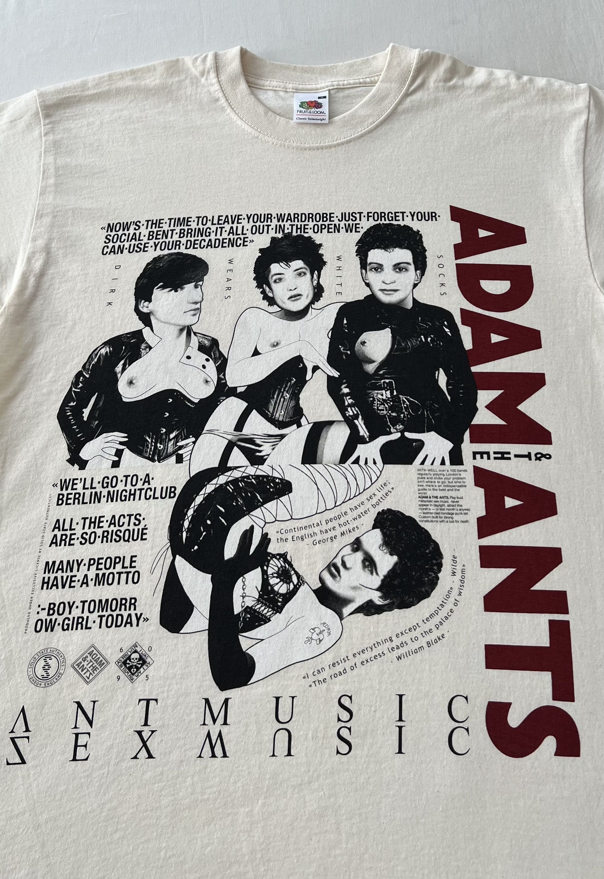 Band Tees Vintage 2000s Adam and the Ants Rock Band T-shirt Size US S / EU 44-46 / 1 - 3 Thumbnail