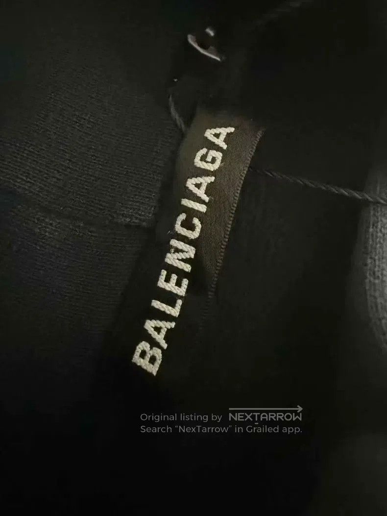 Balenciaga Balenciaga Blue and Black Embroidery Logo Hoodie Size US M / EU 48-50 / 2 - 3 Thumbnail