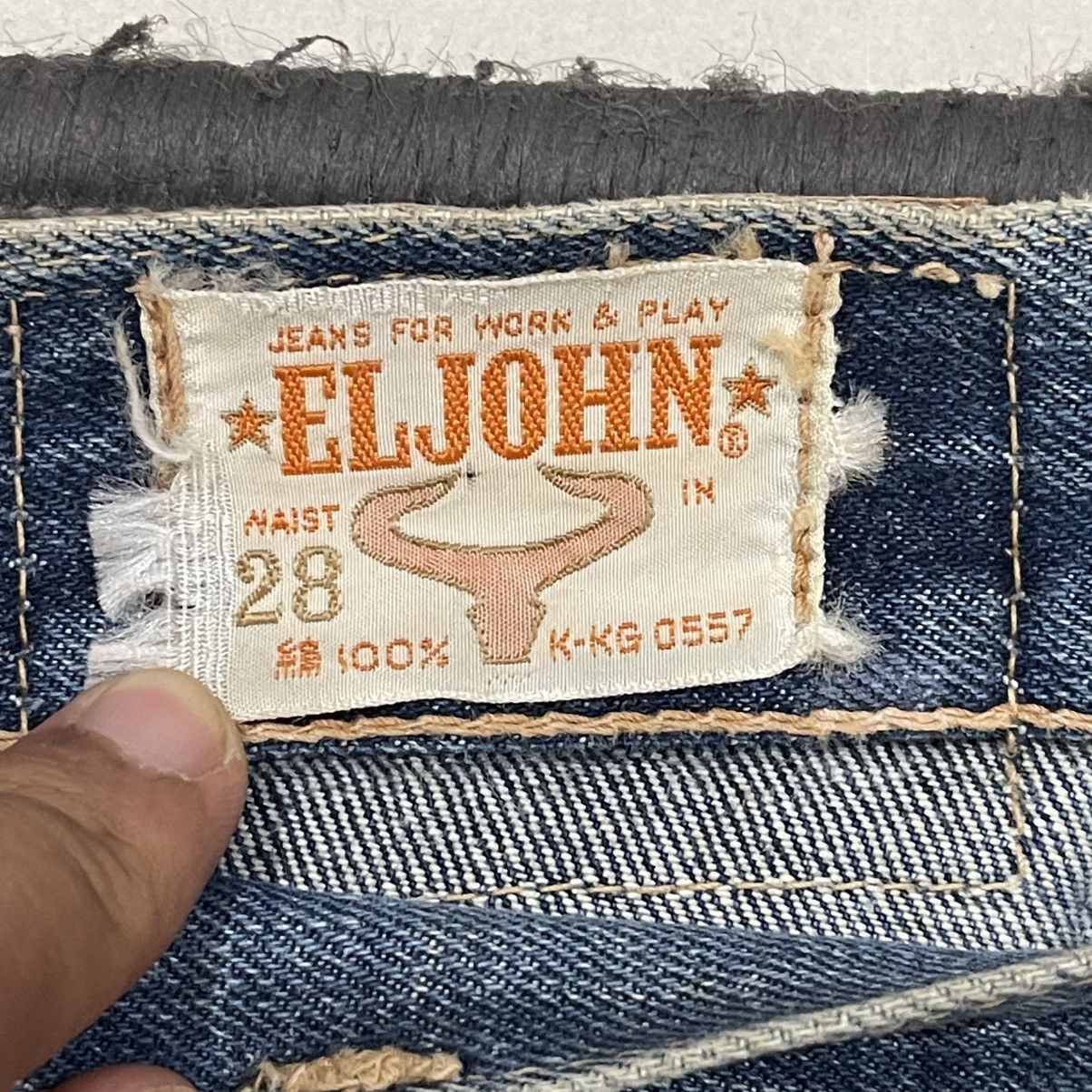 Big John Vintage 80s EL John Big John BootCut Denim Jeans Size 28" / US 6 / IT 42 - 11 Thumbnail