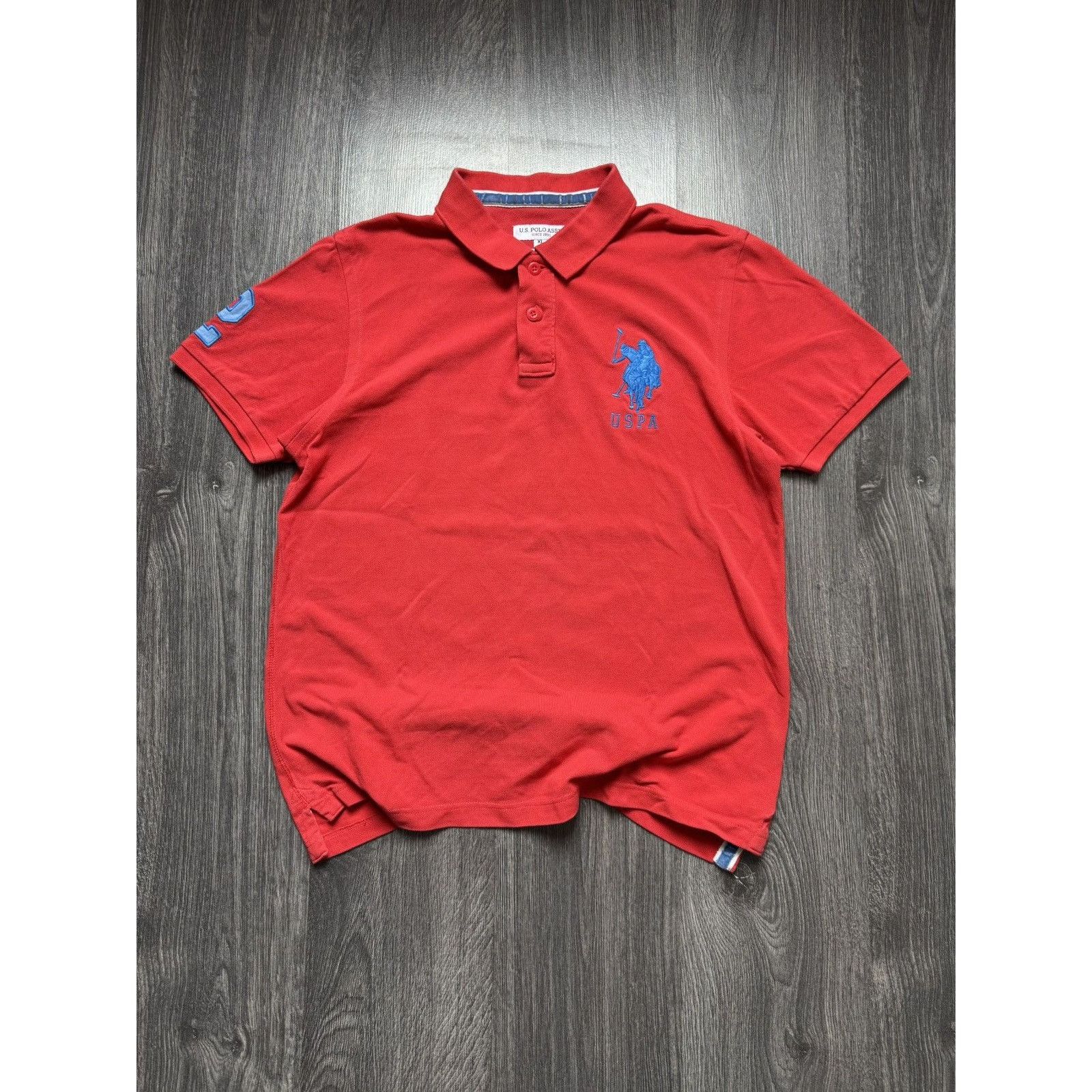 U.S. Polo Assn. Polo USPA Ralph Lauren Style Red T-Shirt big pony Size US XL / EU 56 / 4 - 1 Thumbnail