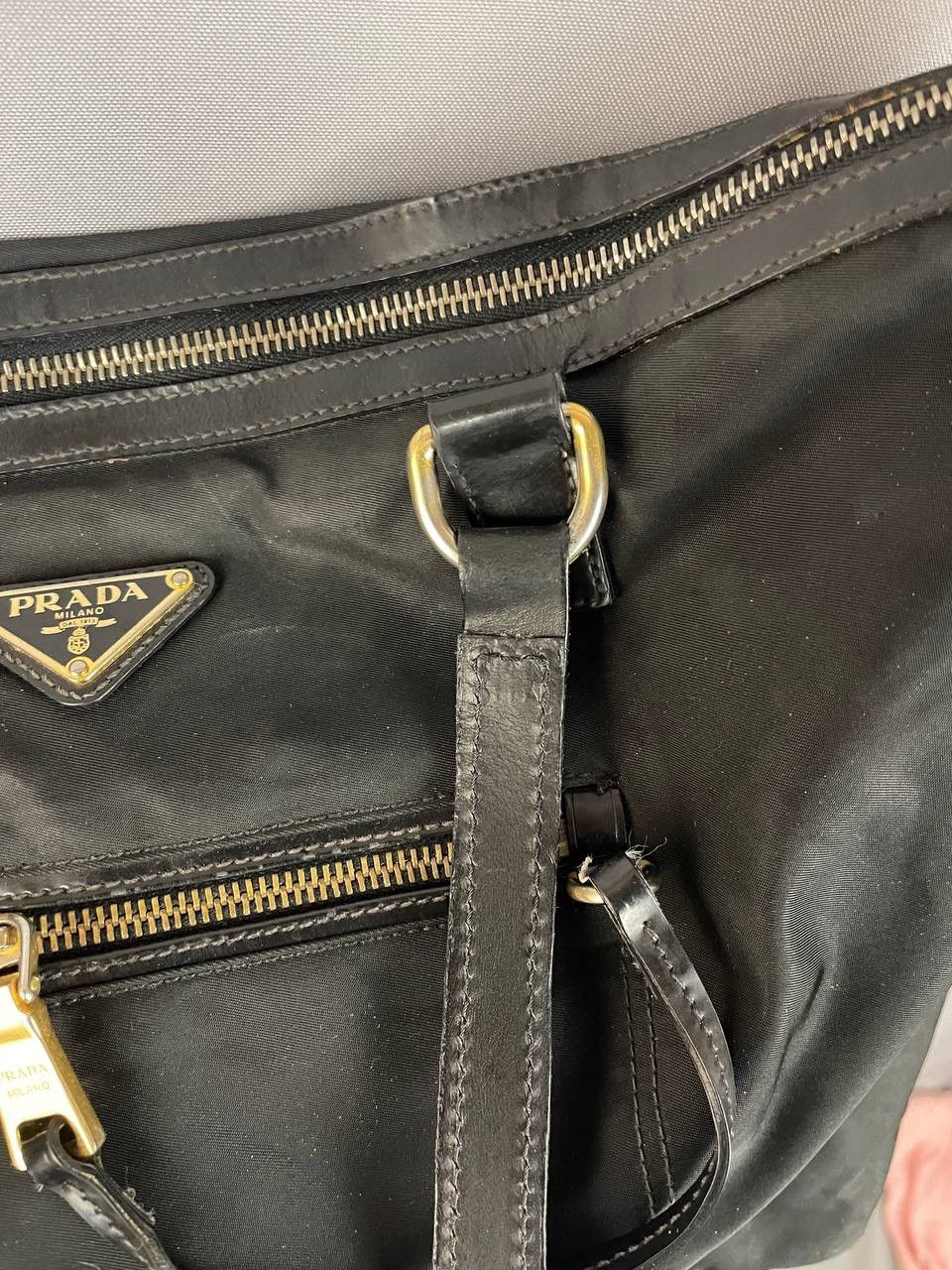 Prada Prada Nylon Black Bag Size ONE SIZE - 8 Thumbnail