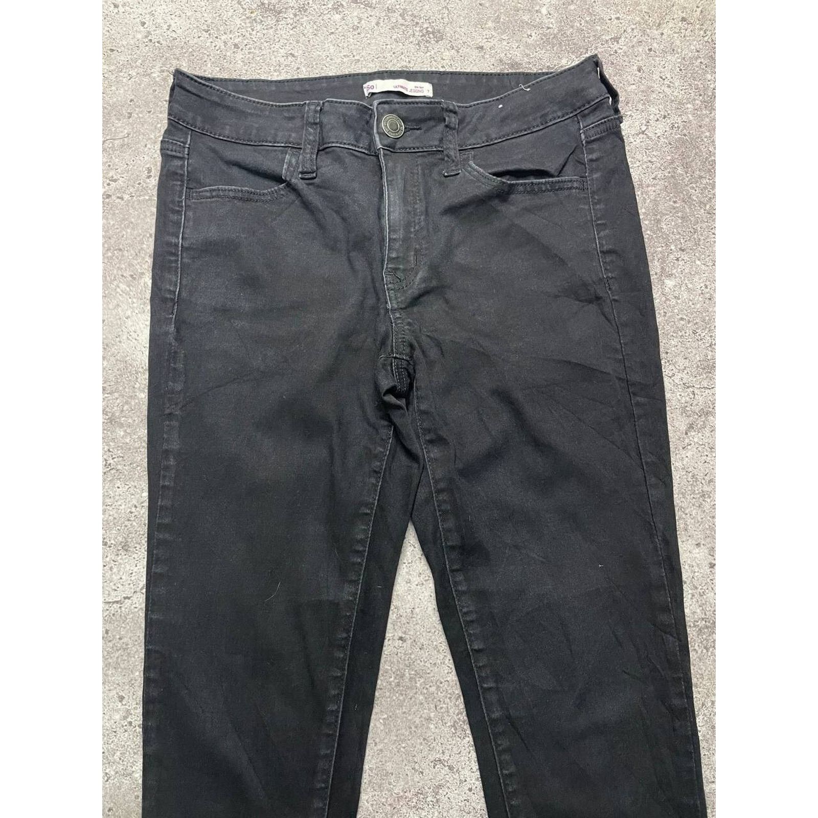 Vintage Vintage SO Ultimate Jegging Black Skinny Jeans Size 7 Pants Size 29" - 3 Thumbnail
