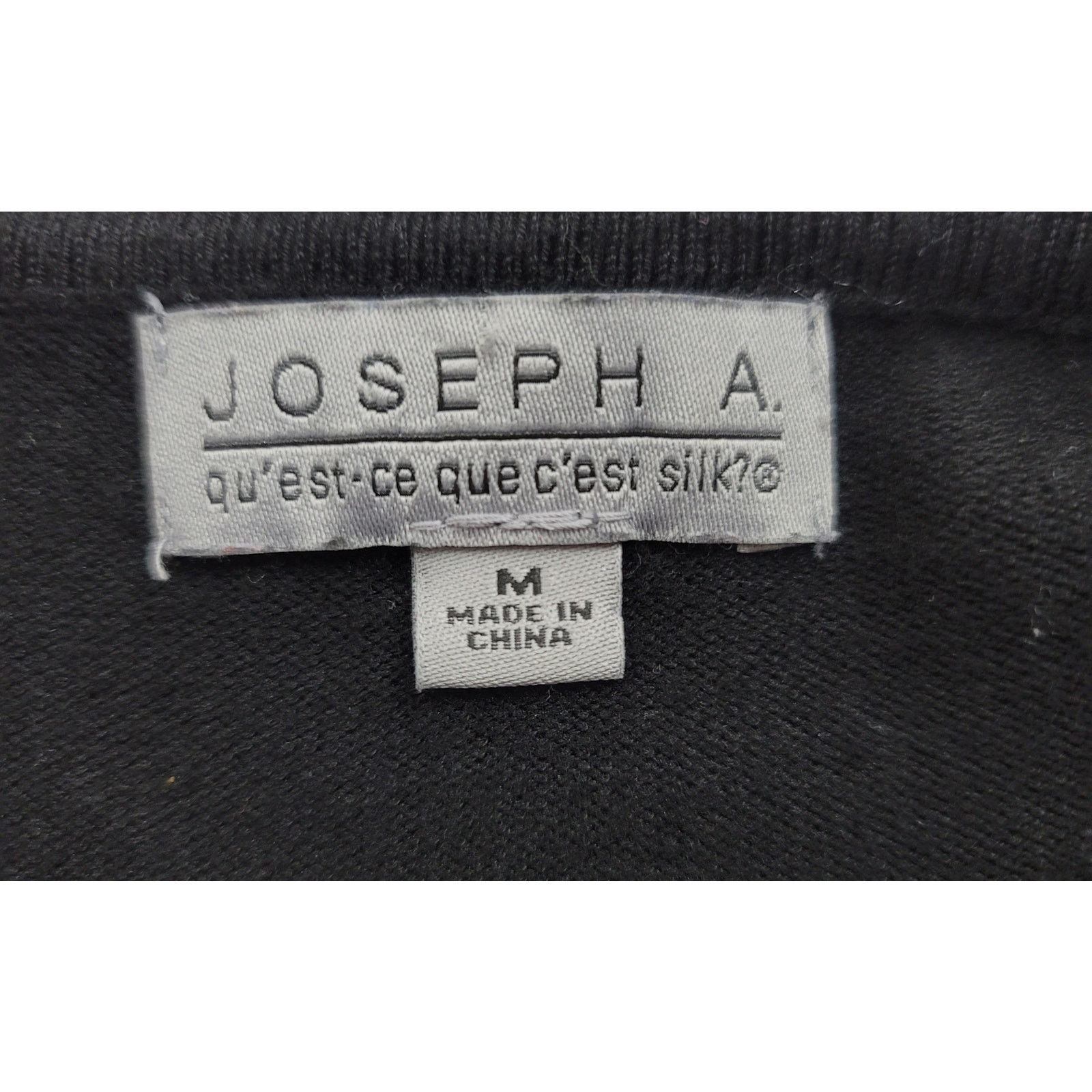 Other Joseph A Black Knit Sweater Capped Sleeves Top Medium Soft Size M / US 6-8 / IT 42-44 - 4 Thumbnail