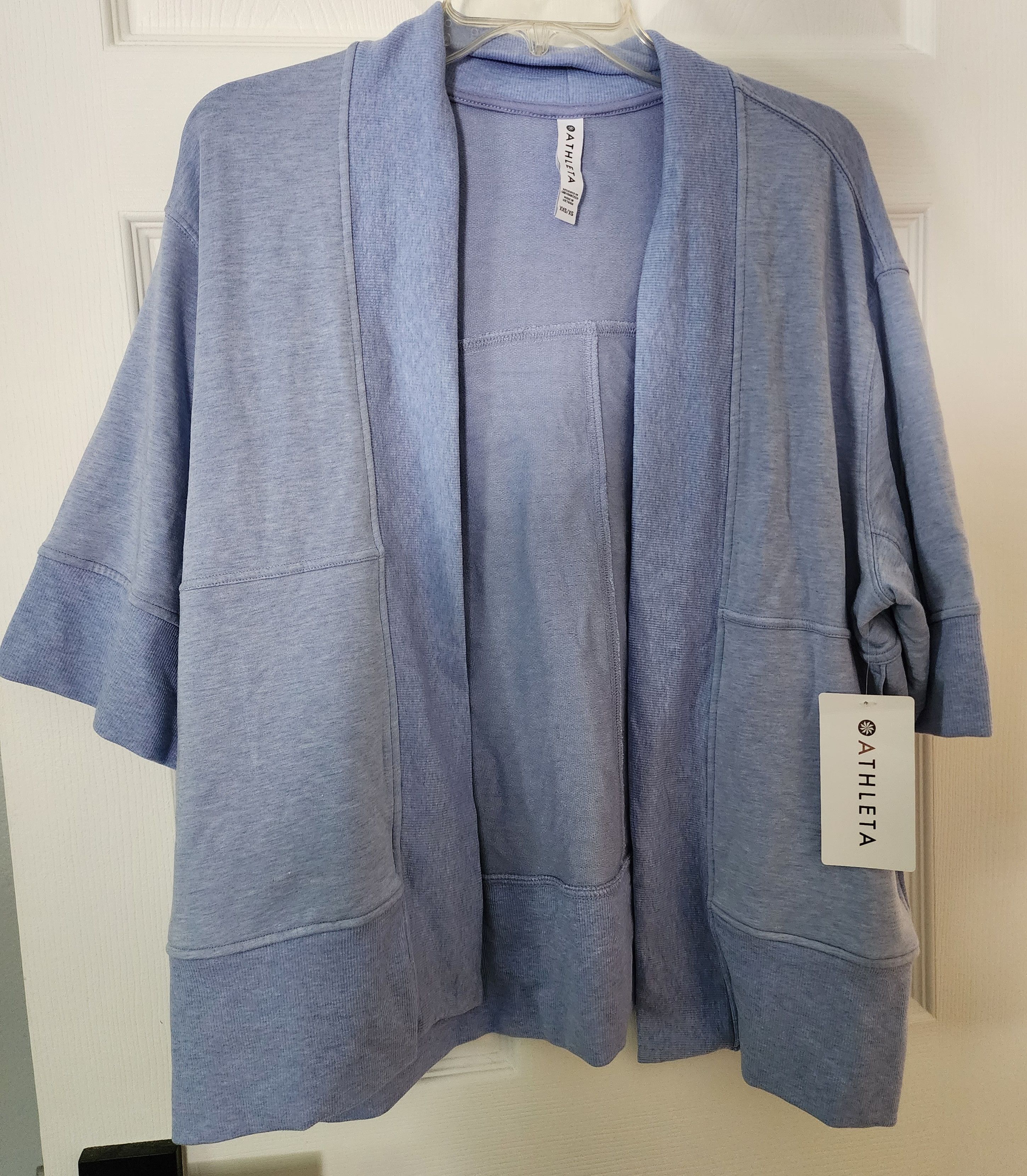 Athleta Athleta SS Heather Blue Open Lotus Wrap XXS/ XS Fits M Size XS / US 0-2 / IT 36-38 - 1 Thumbnail