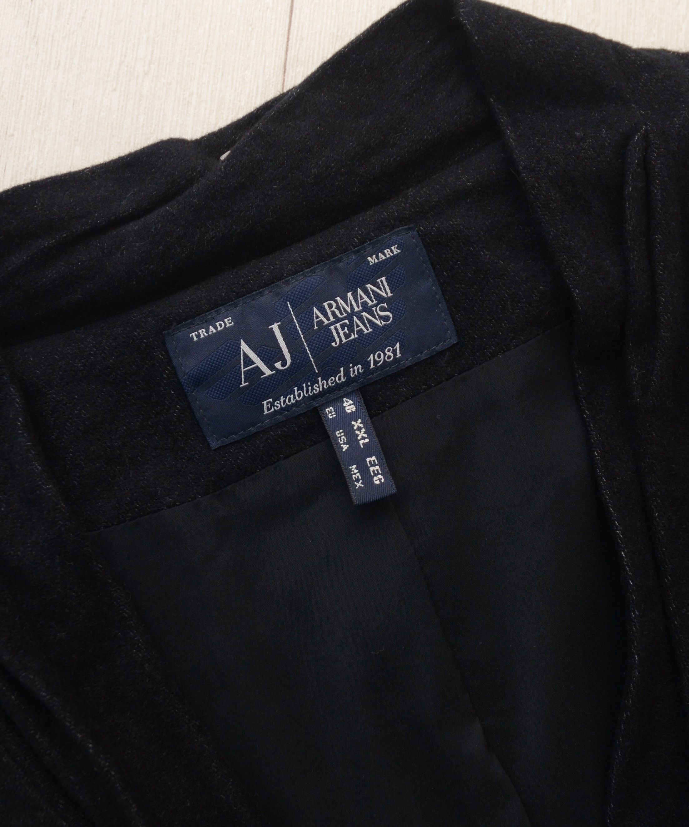 Armani × Giorgio Armani Armani Jeans Cotton Viscose Luxury Blazer Jacket Size XL / US 12-14 / IT 48-50 - 7 Thumbnail