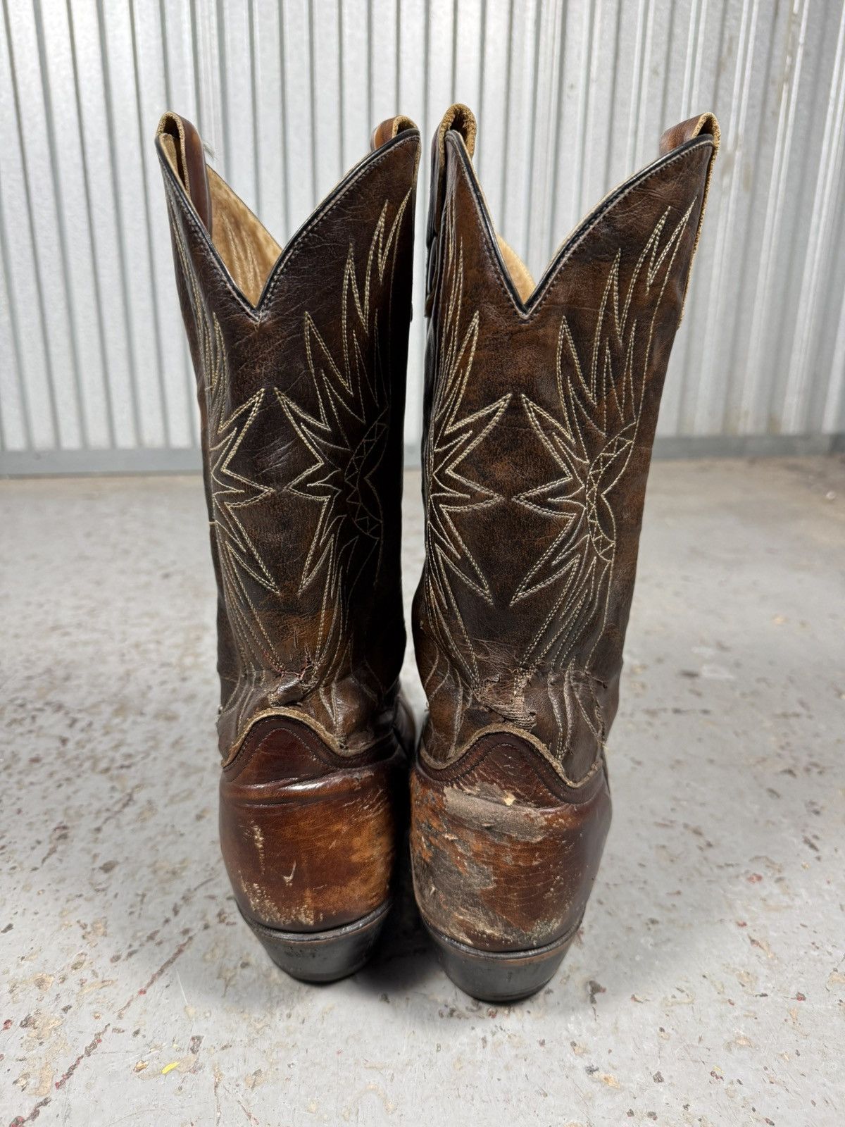 Boulet 80s Vintage Boulet Boots Canada Cowhide Cowboy Bootd Size US 9.5 / EU 42-43 - 13 Thumbnail