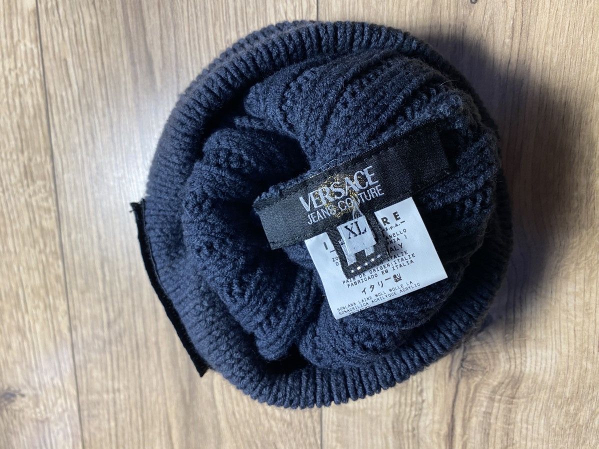 Versace Jeans Couture Versace Jeans Couture VJC Blue Knitted Winter Hat Size XL Size 36 - 4 Thumbnail