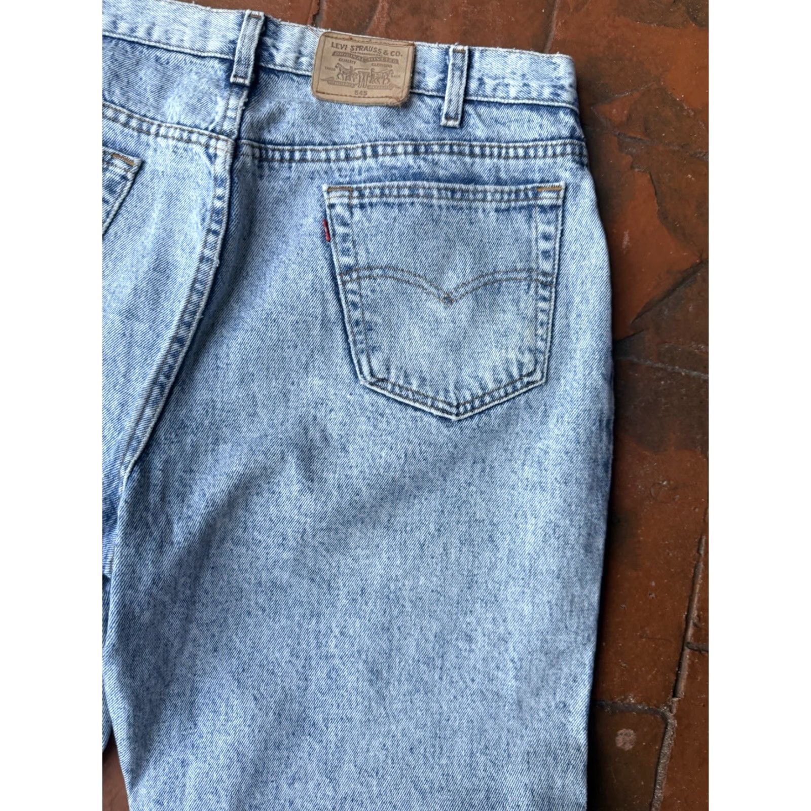 Levi's VINTAGE Levi's 545 Acid Wash Denim Straight Jeans Men 40x30 USA Made Size US 40 / EU 56 - 4 Thumbnail