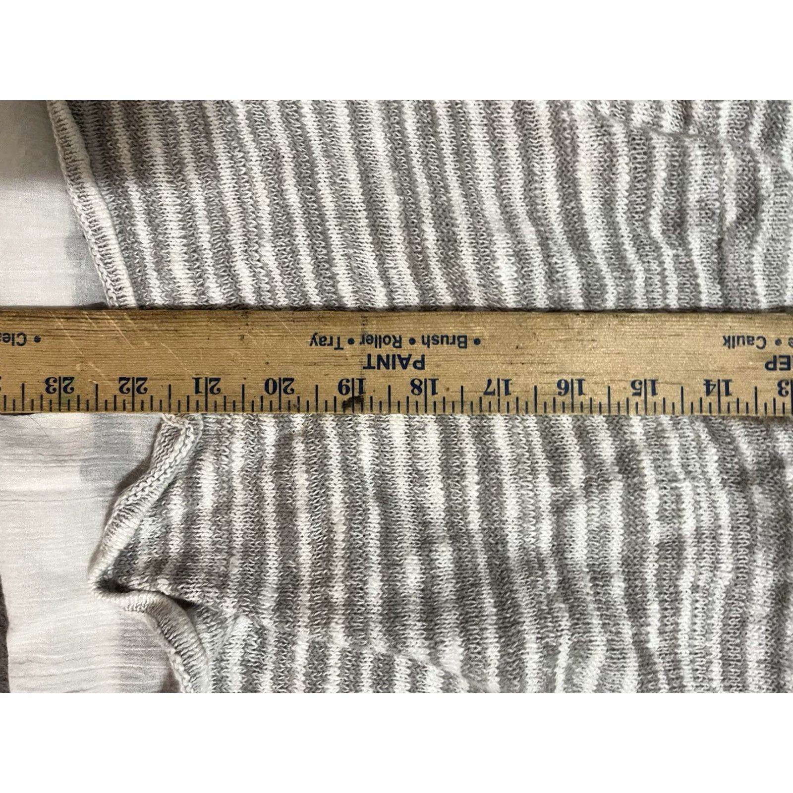 Lucky Brand Lucky Brand Tank Womens Striped Slub Knit Sleeveless Tunic Size S Gray Beach Open Knit Cotton Blend Size S / US 4 / IT 40 - 5 Thumbnail