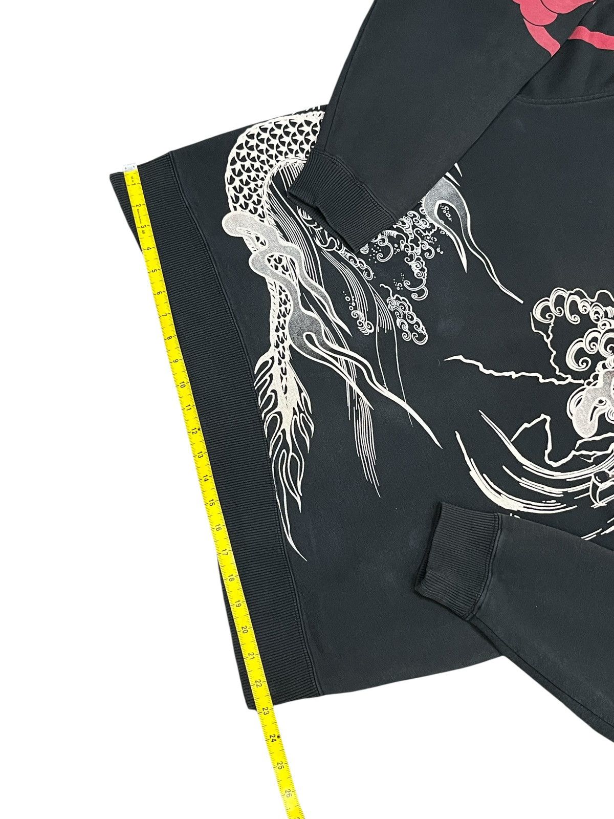 Karakuri Tamashii Karakuri Tamashii Dragon Print Japan Faded Black Sweater Size US XL / EU 56 / 4 - 15 Thumbnail