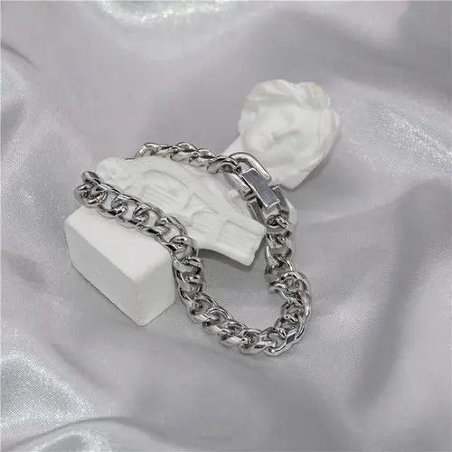 Vintage Stainless Steel Snap Bracelet Size ONE SIZE - 4 Thumbnail